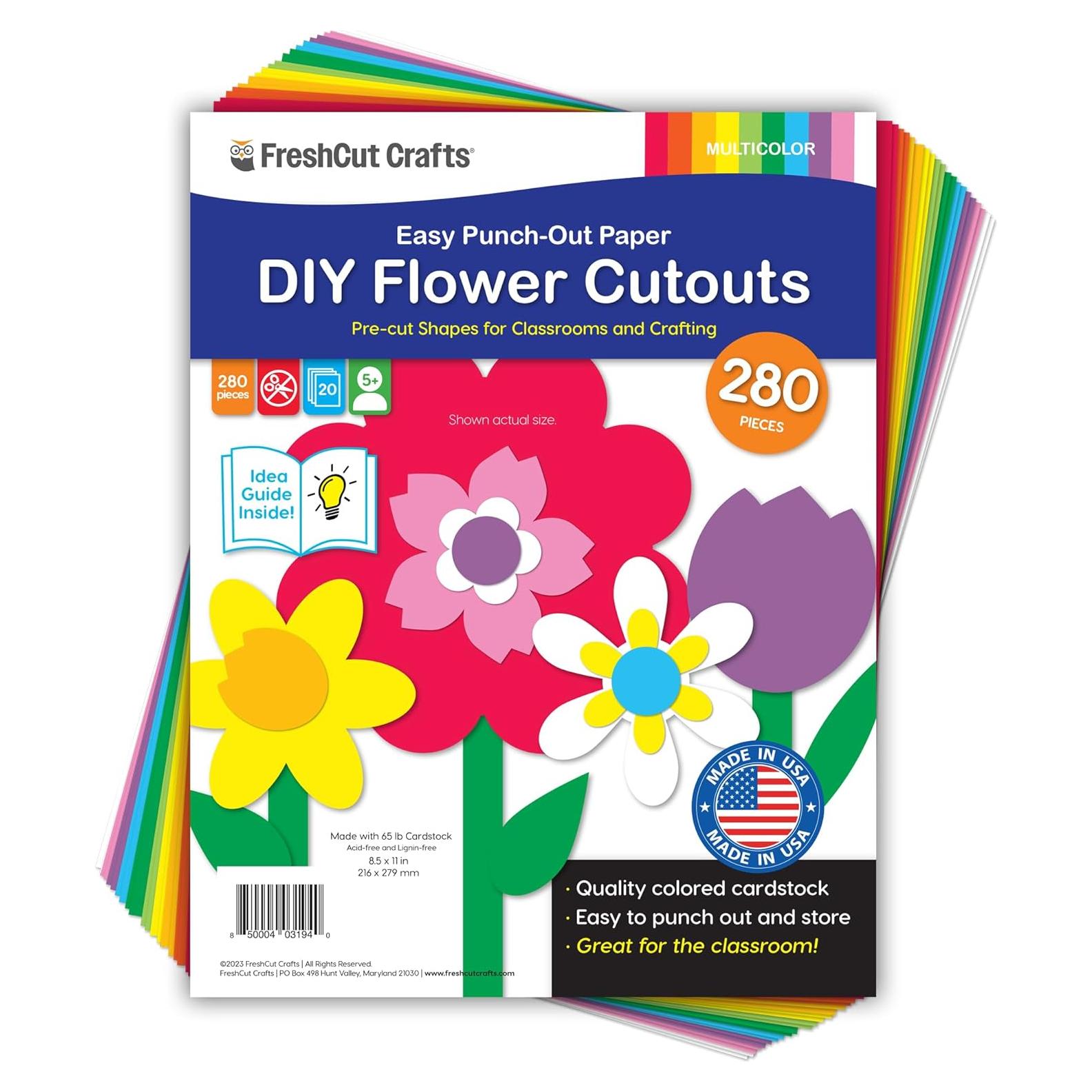Kit de Recortes de Flores DIY FreshCut Crafts - 280 Piezas