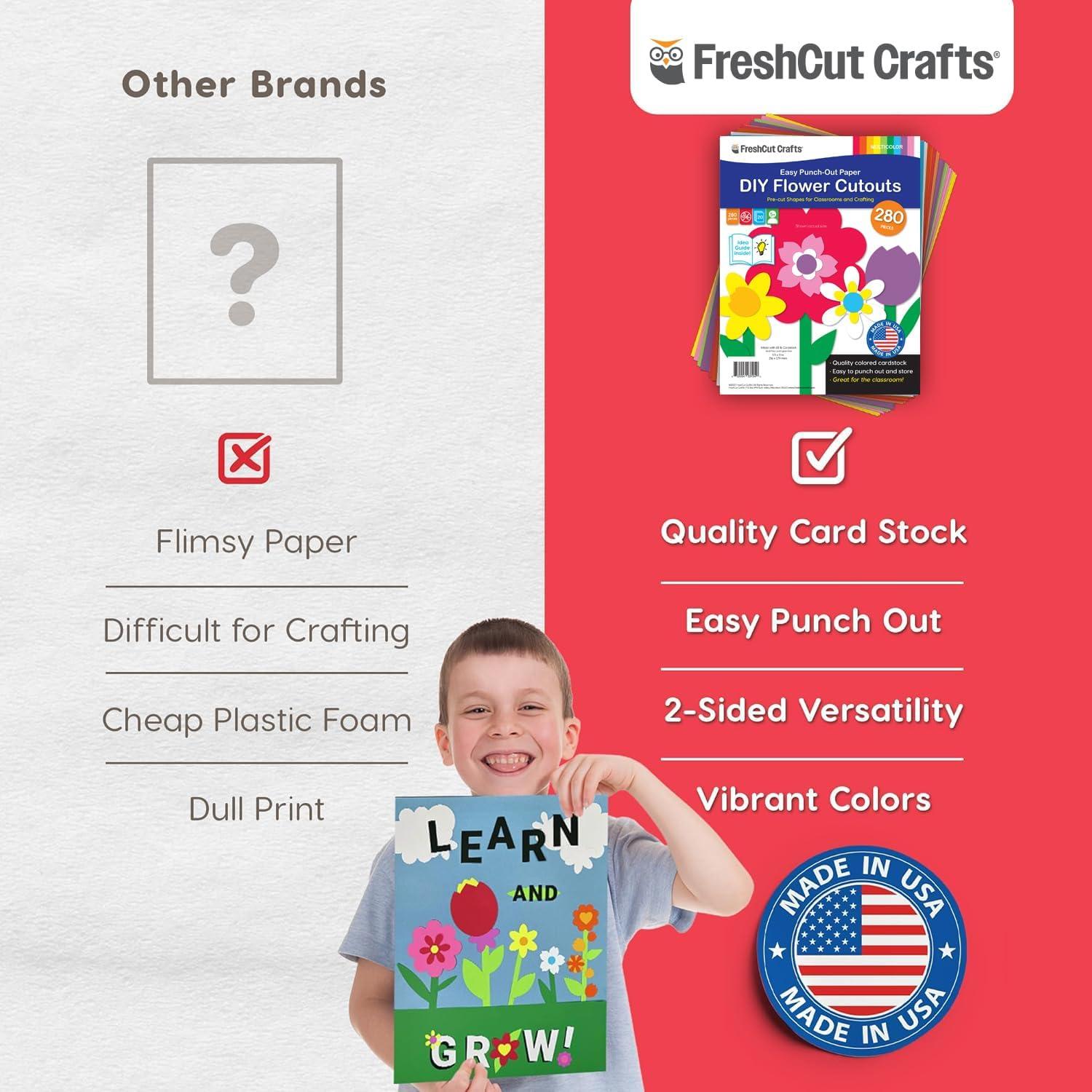 Kit de Recortes de Flores DIY FreshCut Crafts - 280 Piezas