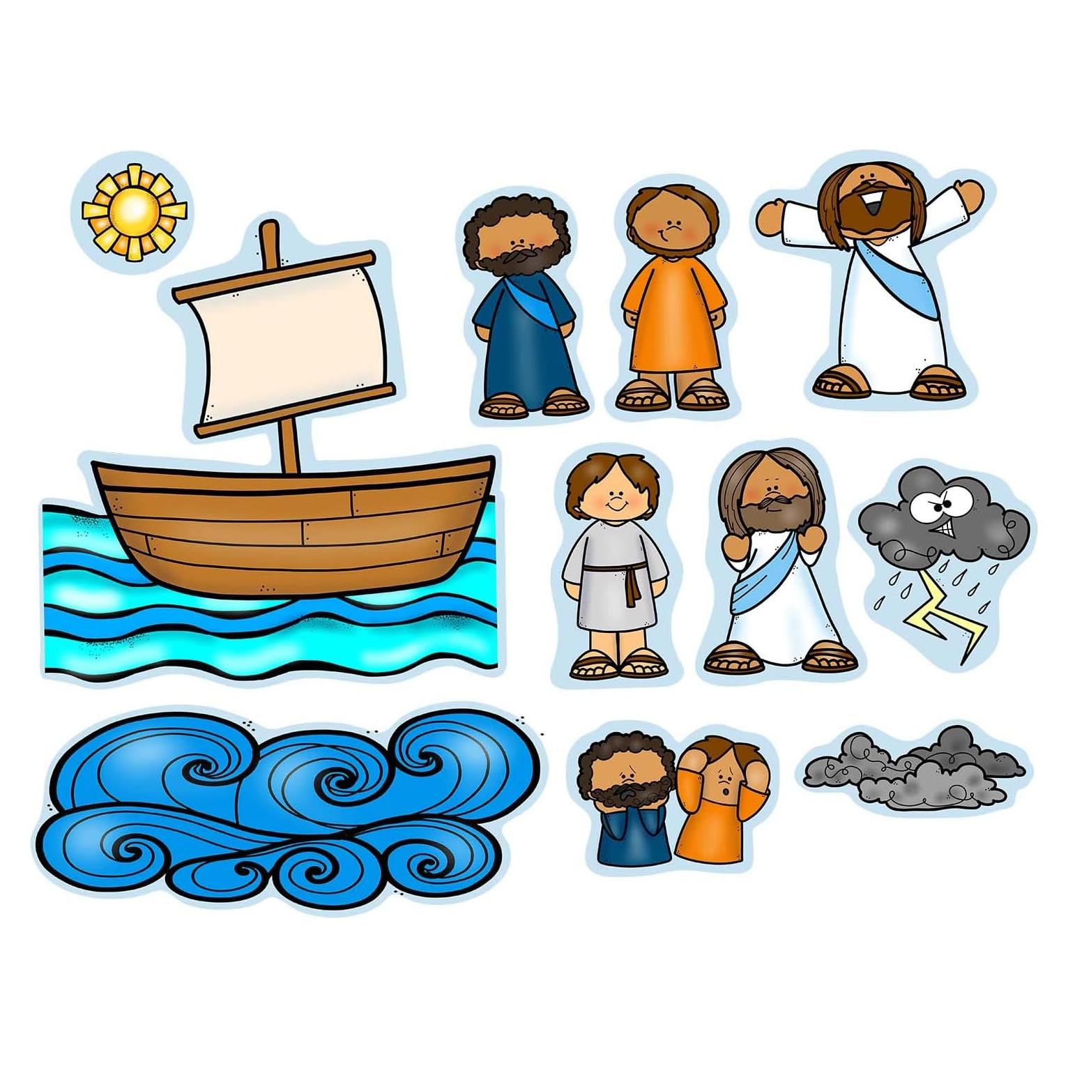 Set de Fieltro Jesus Calma La Tormenta Story Time Felts