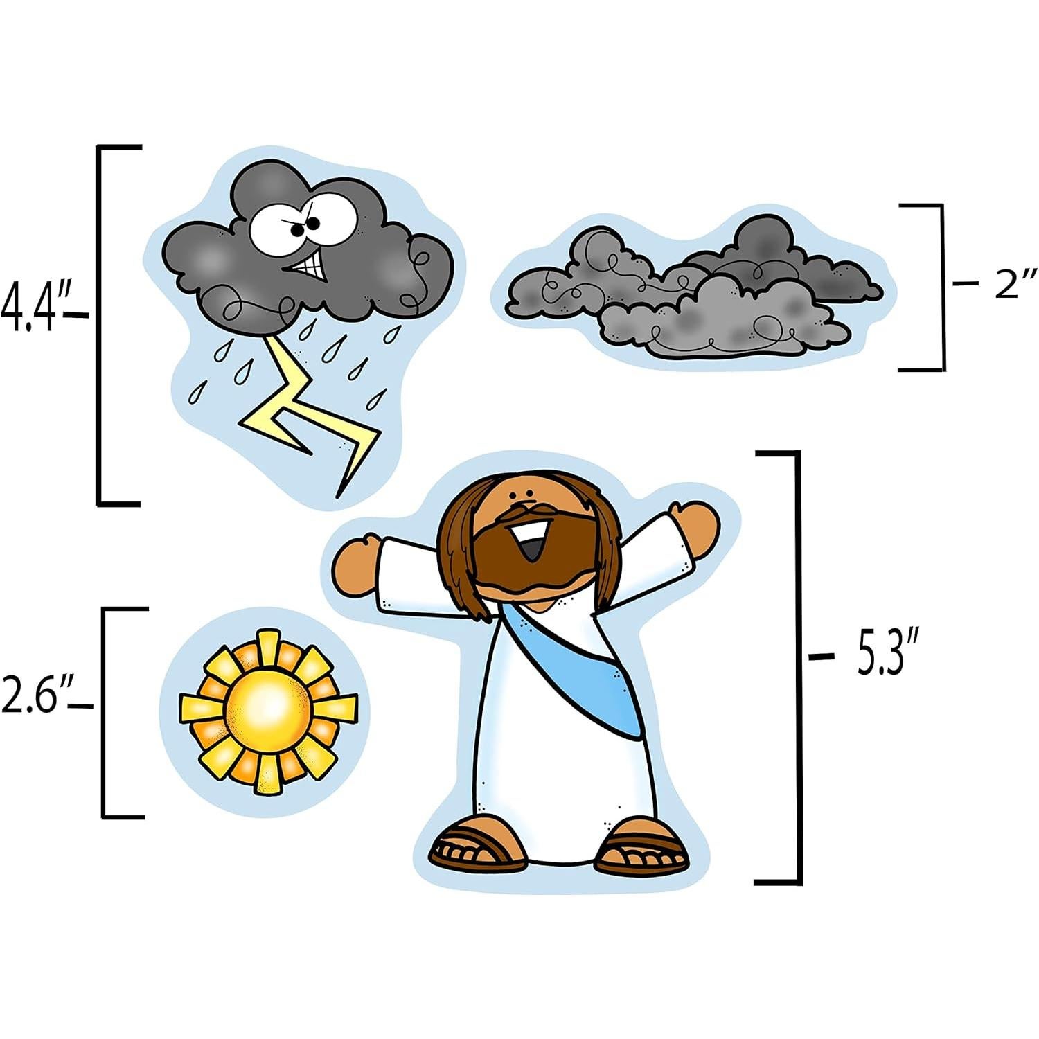 Set de Fieltro Jesus Calma La Tormenta Story Time Felts