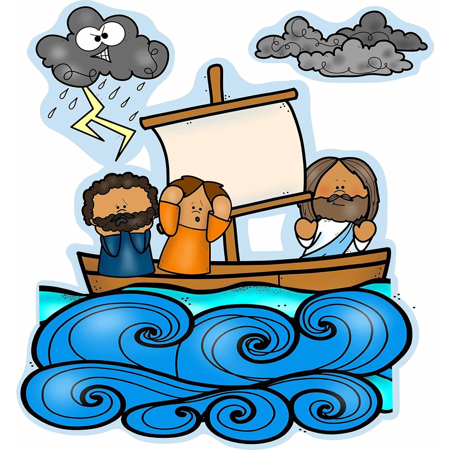 Set de Fieltro Jesus Calma La Tormenta Story Time Felts