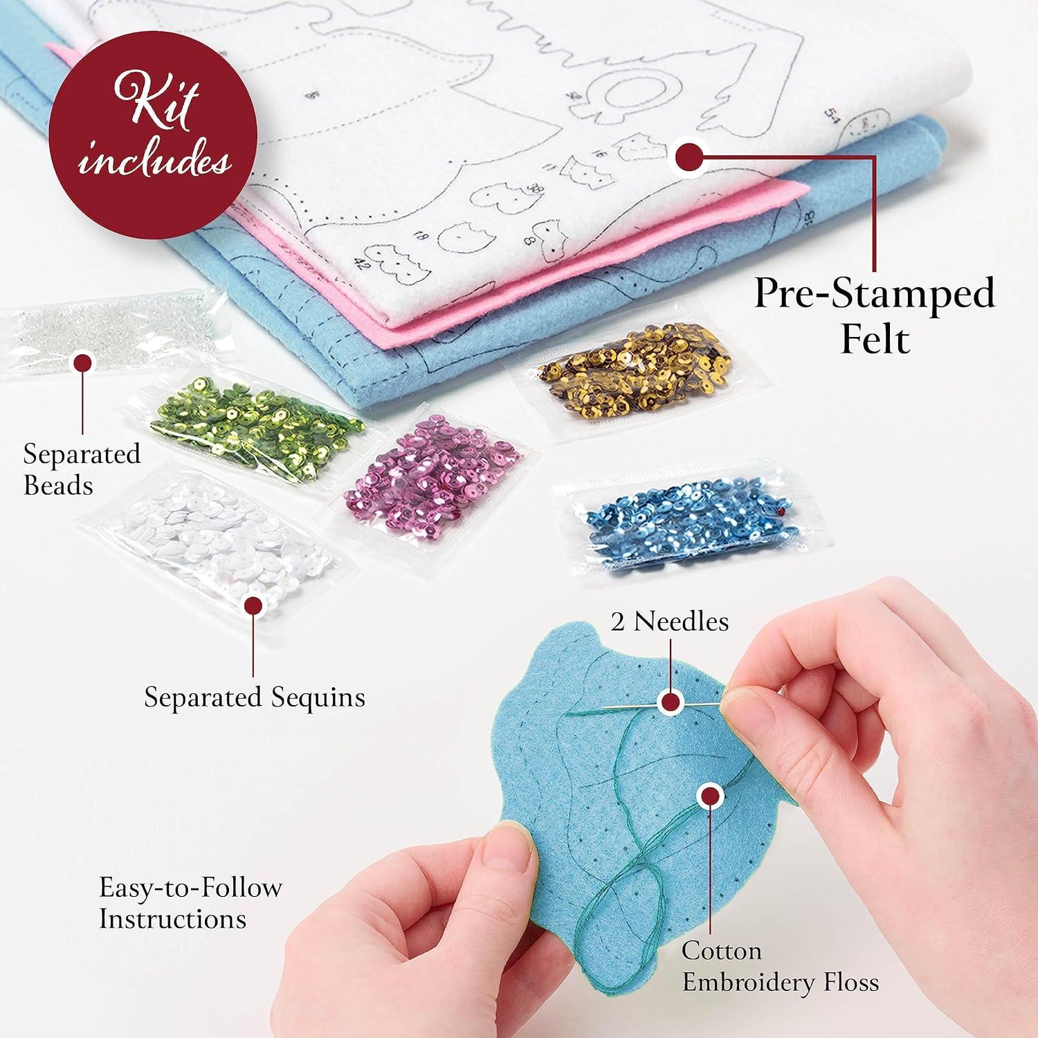 Kit de Colgante de Pared Bucilla Cruz Floral 28x40.6 cm