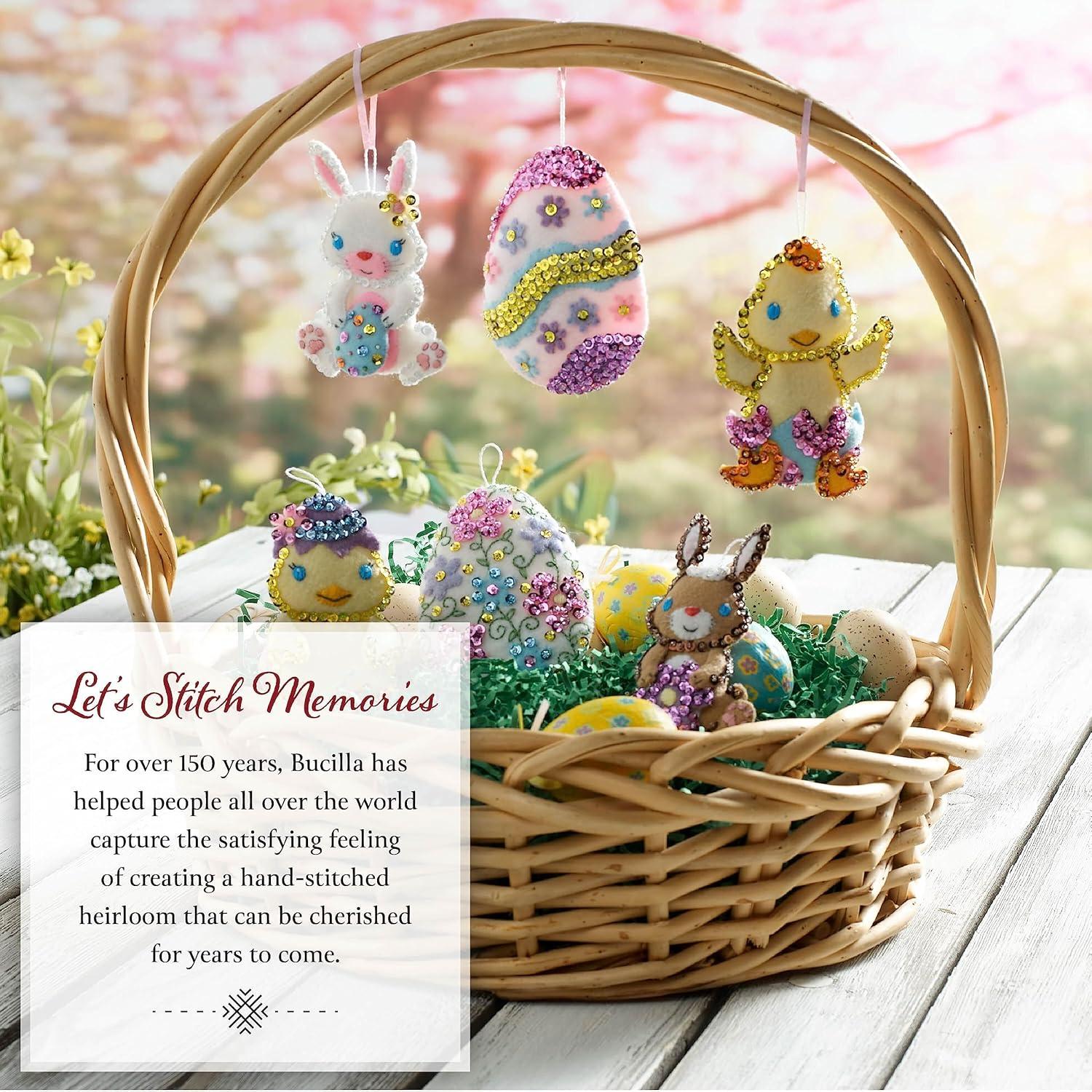 Kit de Colgante de Pared Bucilla Cruz Floral 28x40.6 cm