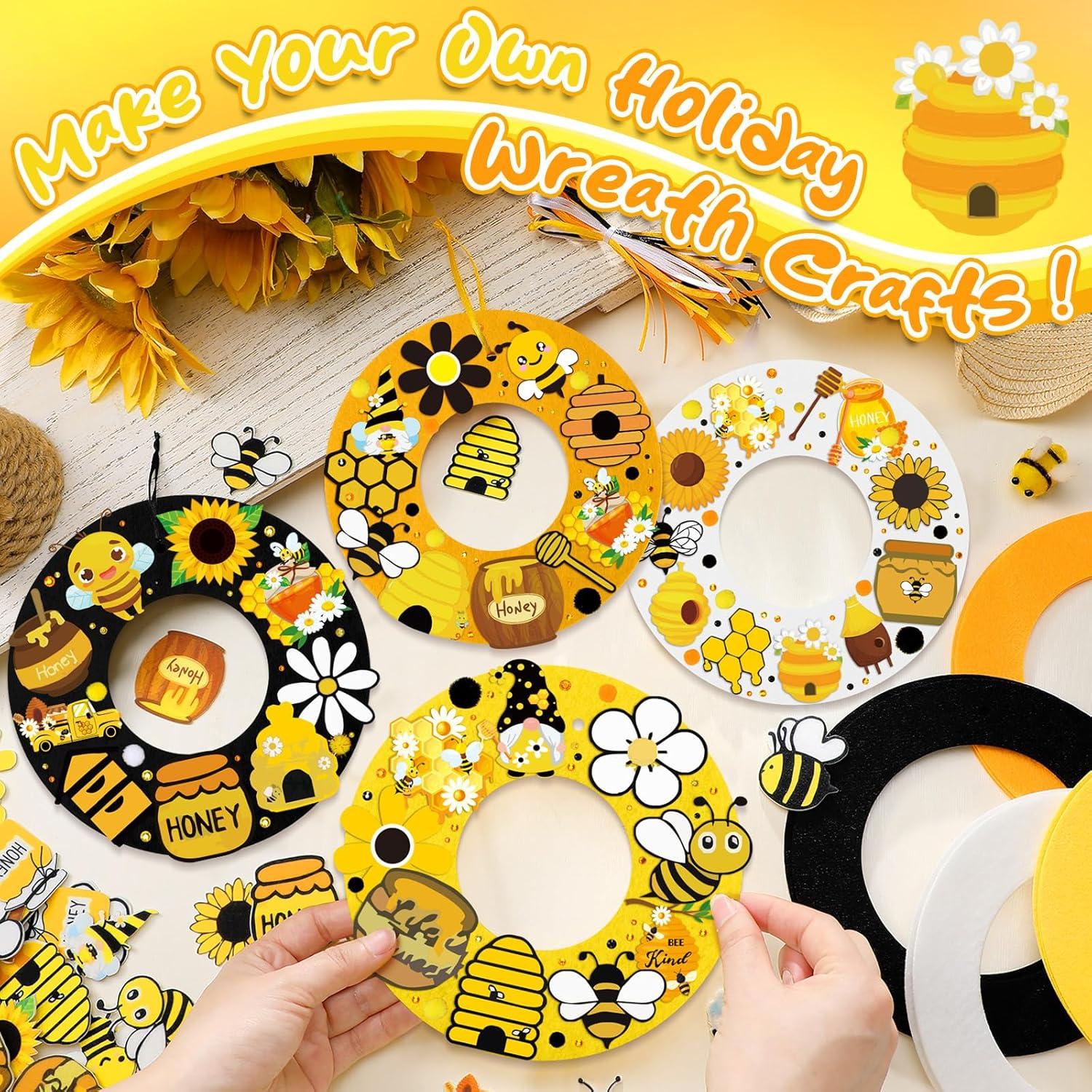 Kit de Manualidades de Fieltro Suilung - 32 Piezas Festival de Abejas