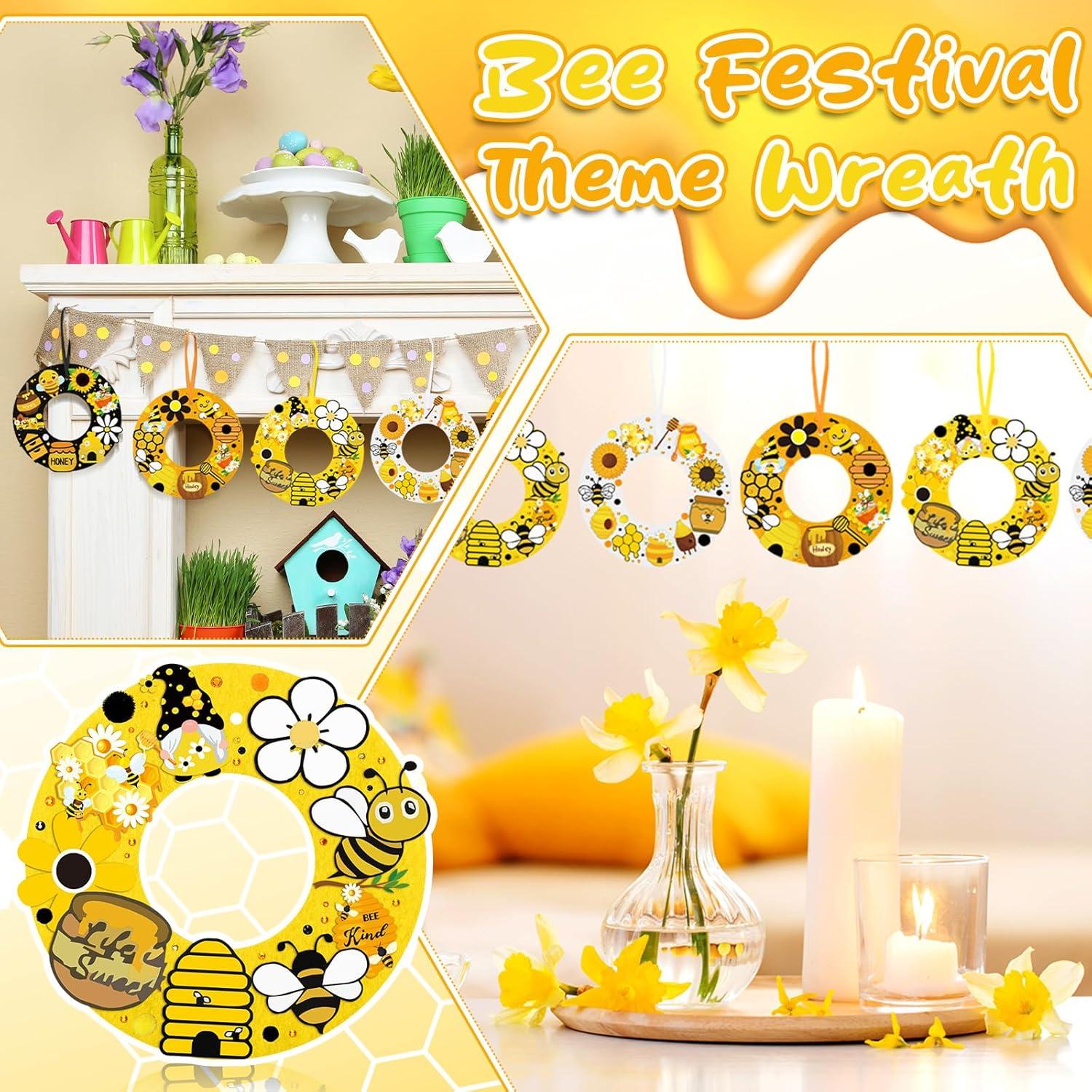 Kit de Manualidades de Fieltro Suilung - 32 Piezas Festival de Abejas