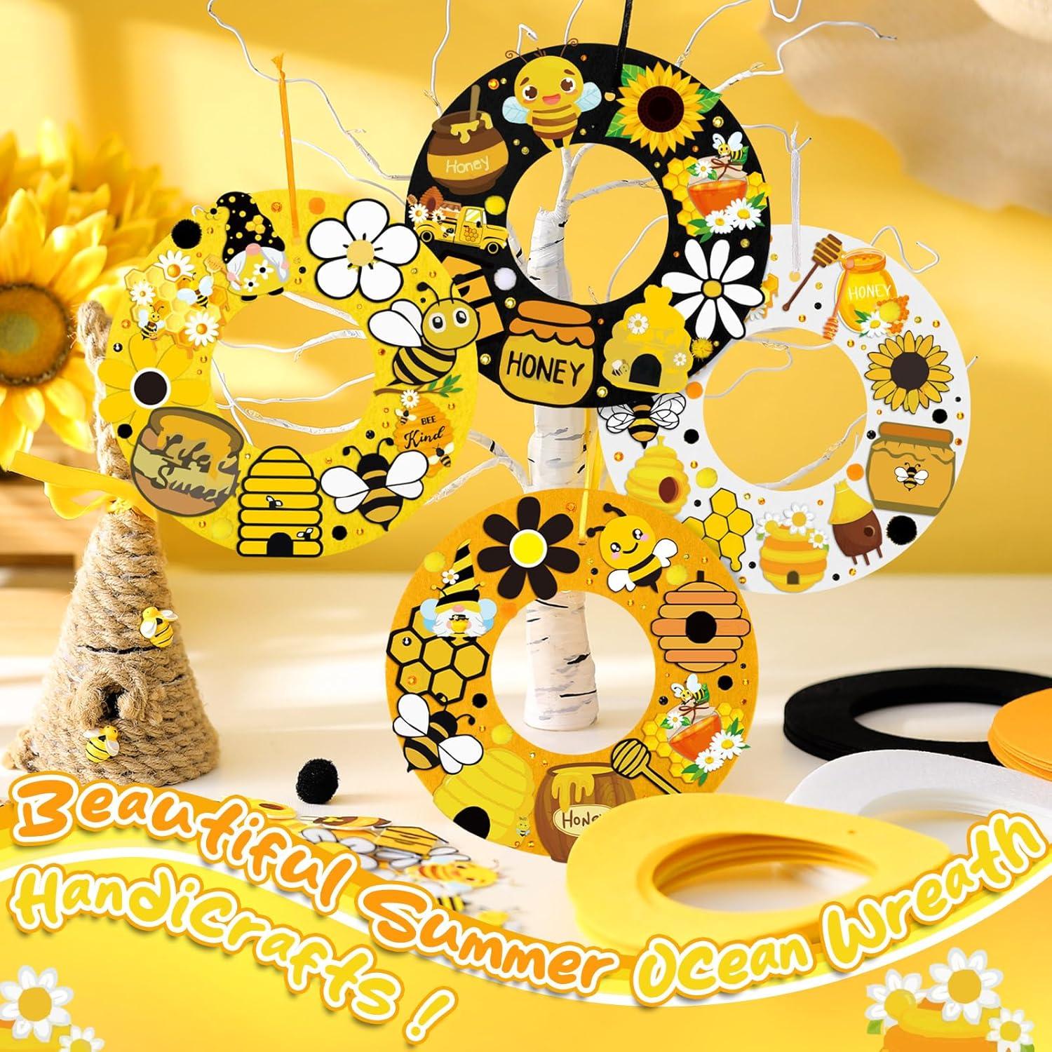 Kit de Manualidades de Fieltro Suilung - 32 Piezas Festival de Abejas