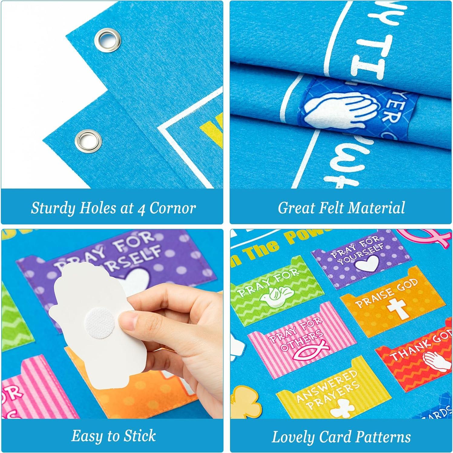 Conjunto de Tablero de Oración WATINC 37 Piezas para Niños