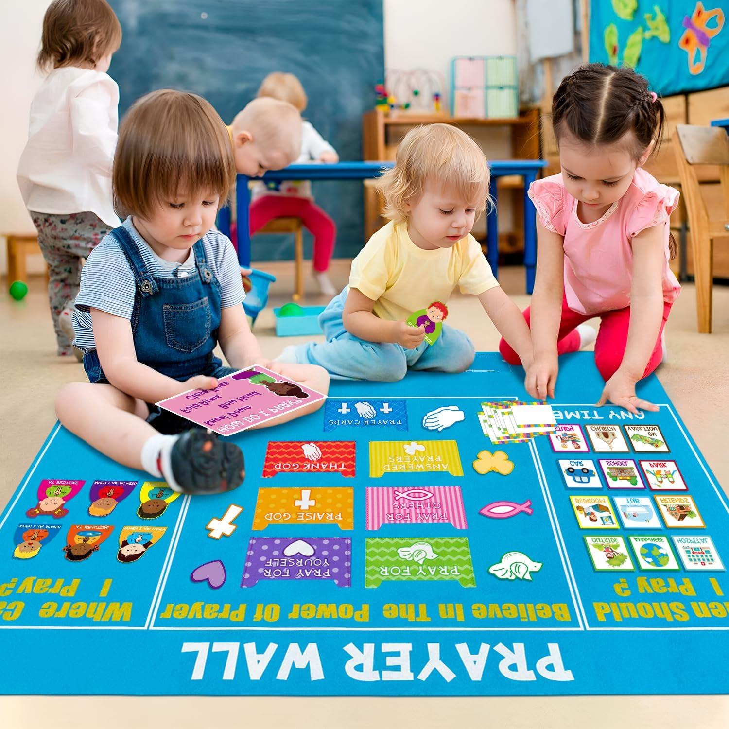 Conjunto de Tablero de Oración WATINC 37 Piezas para Niños