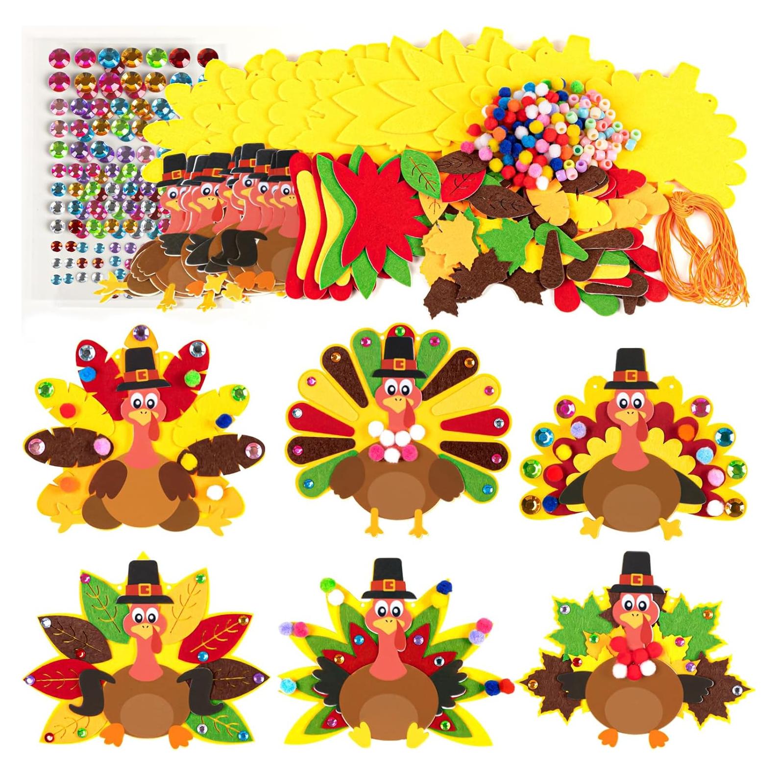 Kit de Manualidades de Acción de Gracias 16Pcs 80UncleKimby