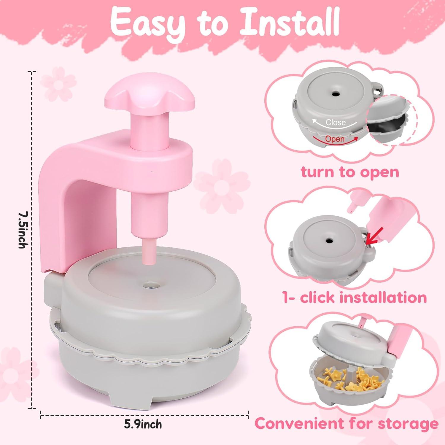 Kit de Manualidades de Flores de Tela Qirptey para Niñas 4-12 Años