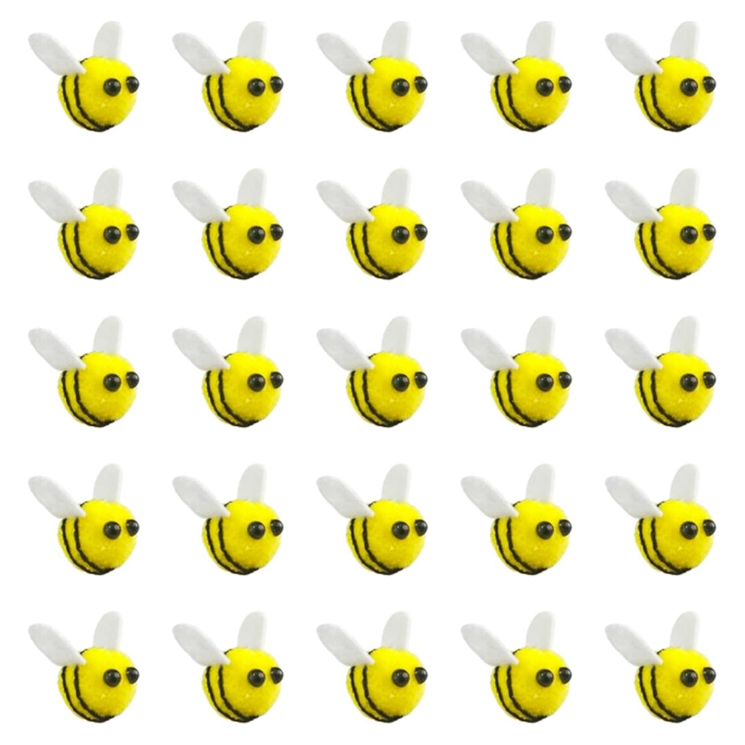 30 Pcs Abejas de Fieltro de Lana Pcmursal para Manualidades