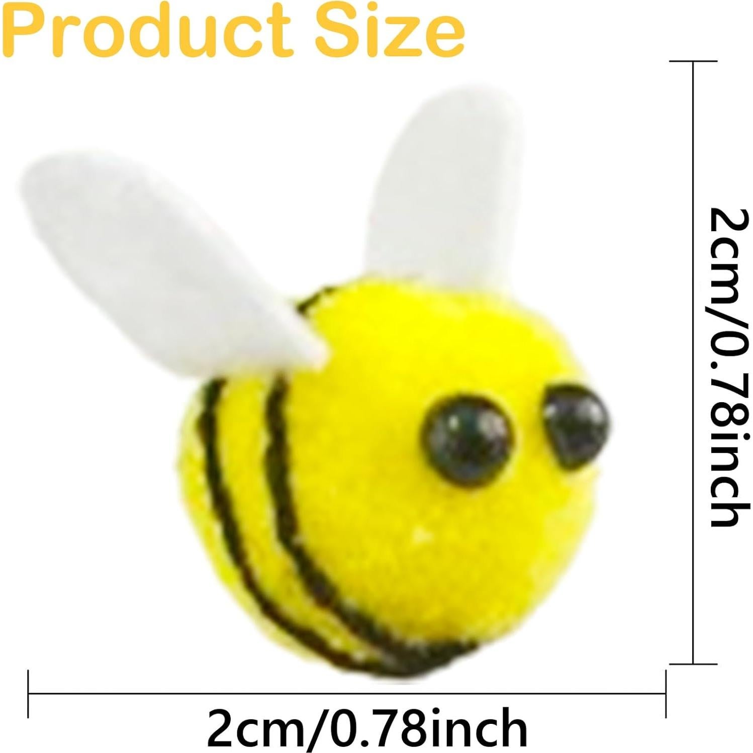 30 Pcs Abejas de Fieltro de Lana Pcmursal para Manualidades