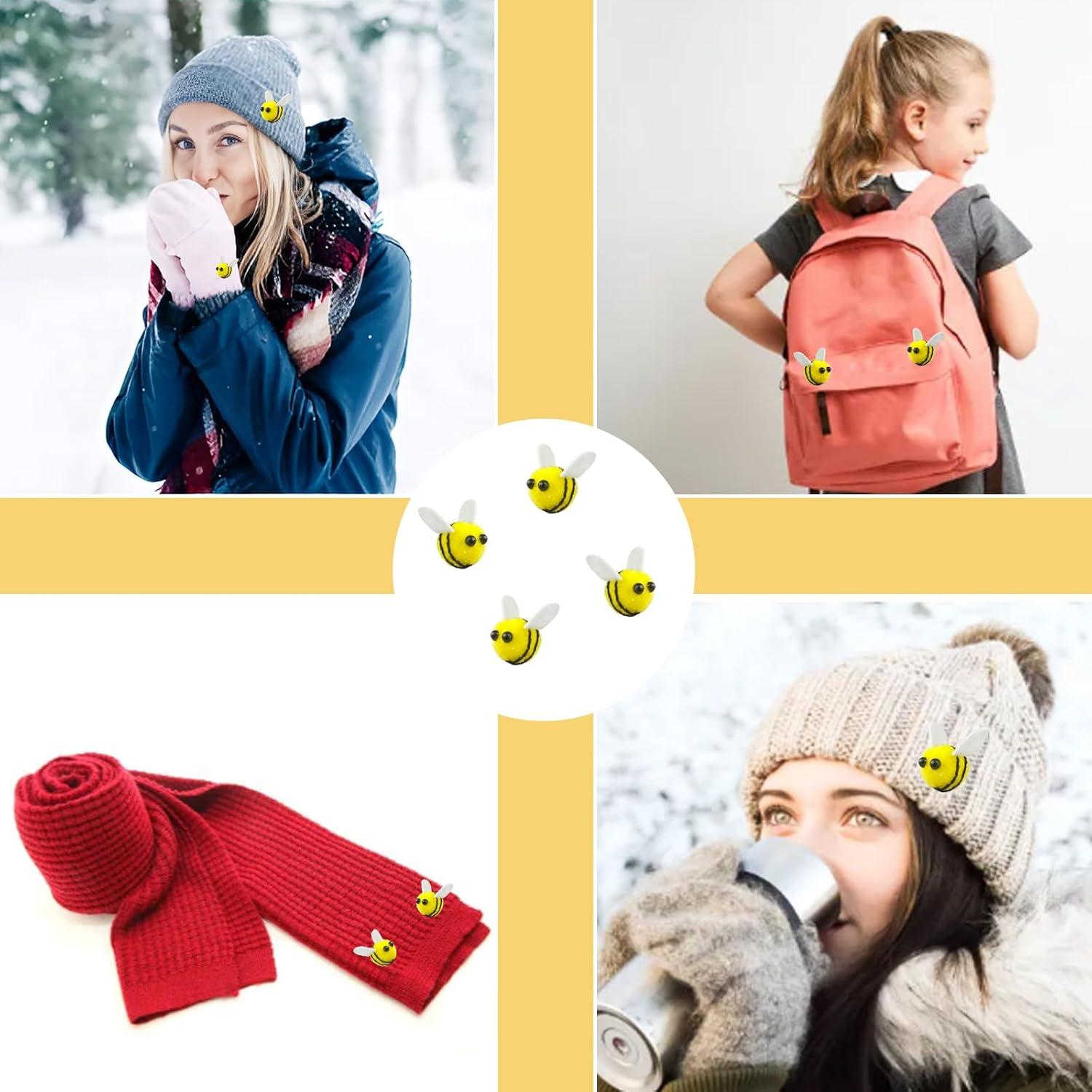 30 Pcs Abejas de Fieltro de Lana Pcmursal para Manualidades