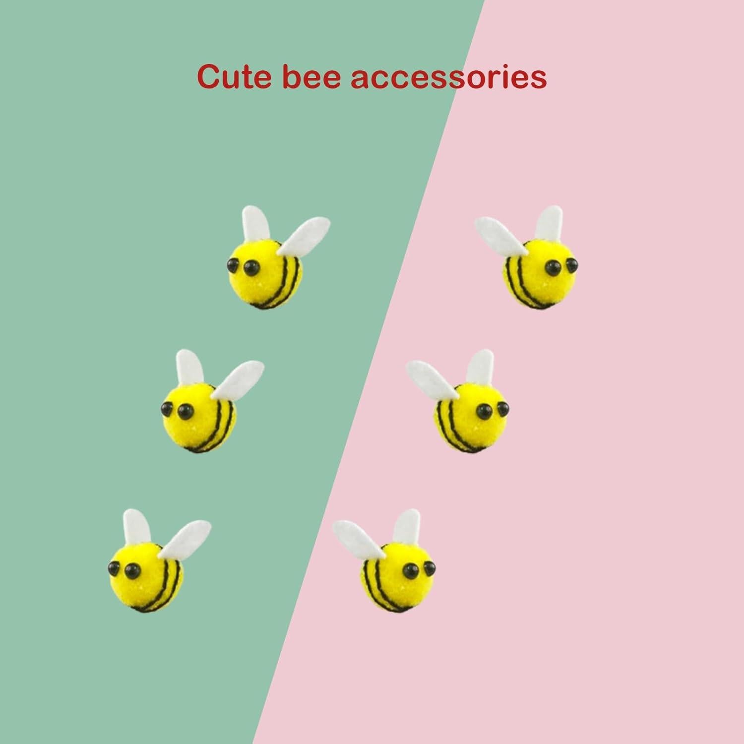 30 Pcs Abejas de Fieltro de Lana Pcmursal para Manualidades