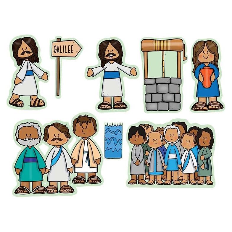 Conjunto de Fieltro Story Time Felts - Mujer en el Pozo