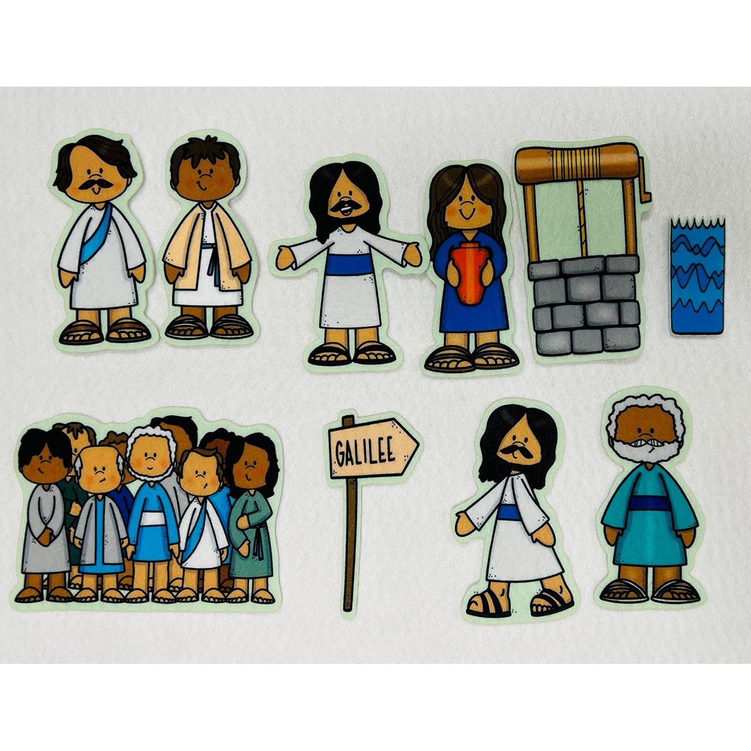 Conjunto de Fieltro Story Time Felts - Mujer en el Pozo