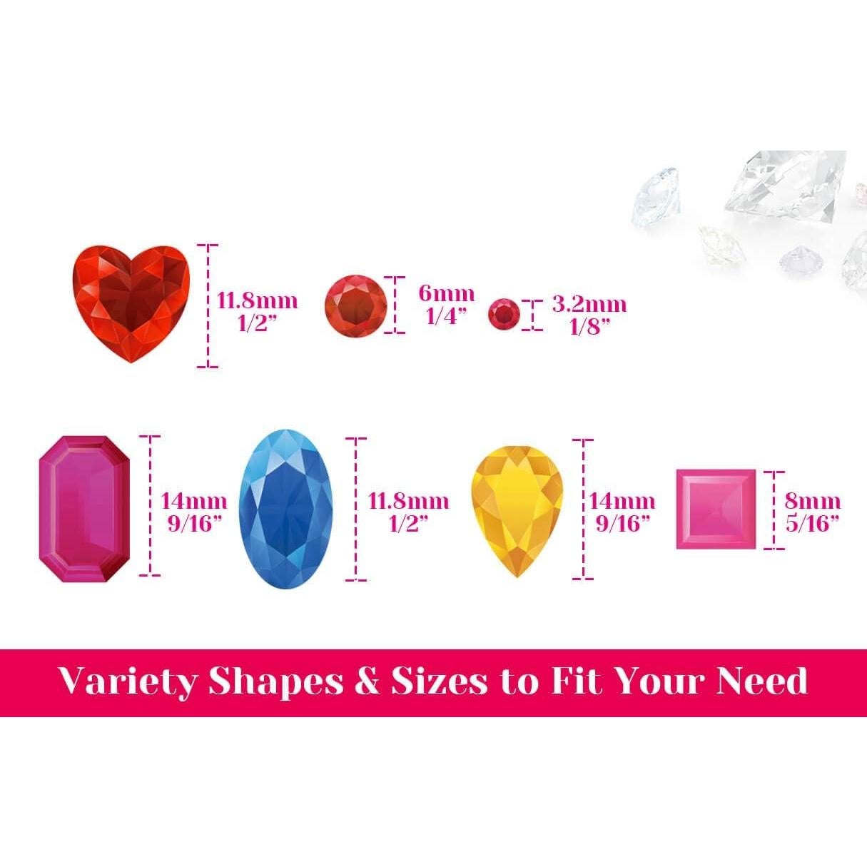 Stickers de Gemas Autoadhesivas Selizo - 658 Piezas Brillantes