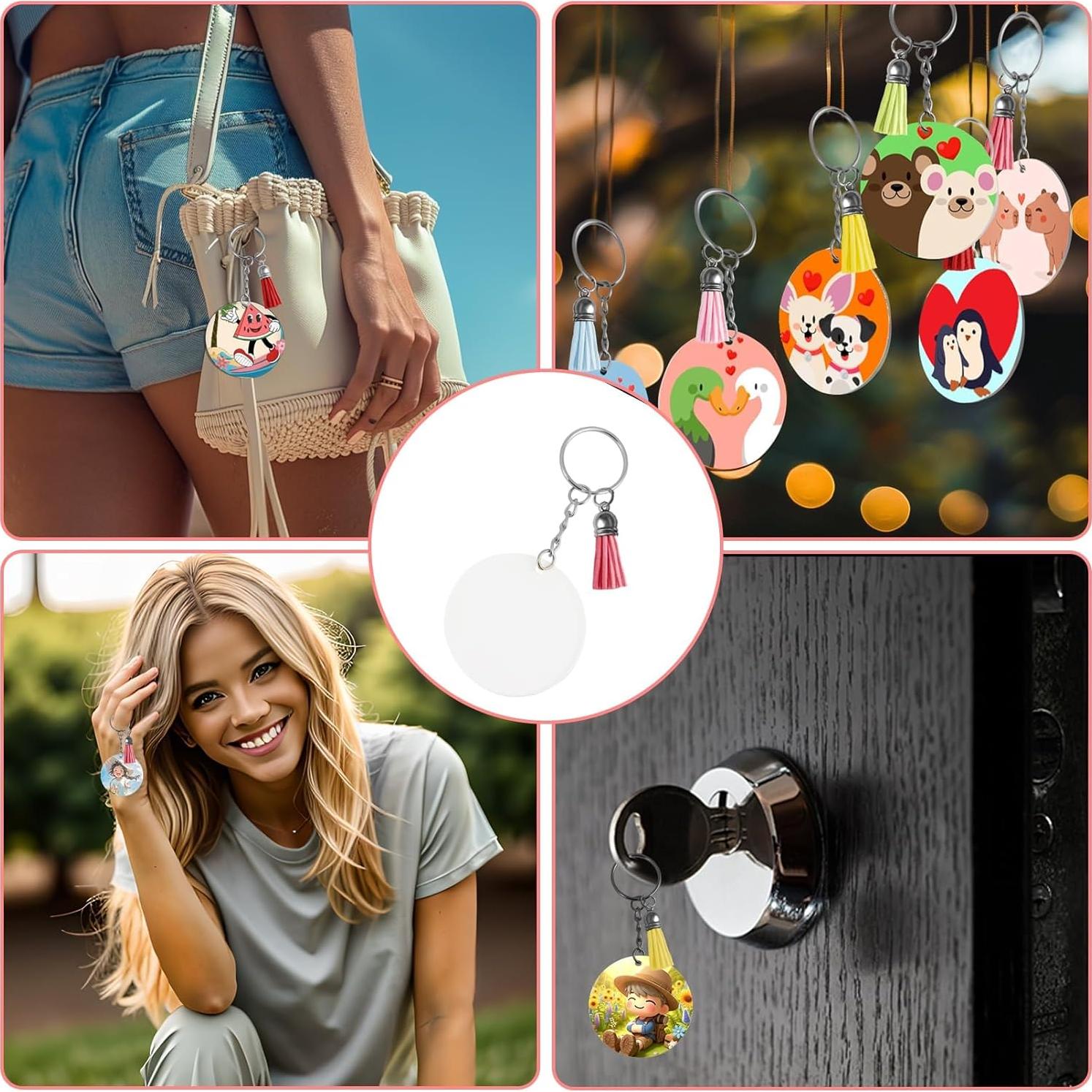 Kit de Fabricación de Llaveros RAINFLOW 120 Piezas Acrílico