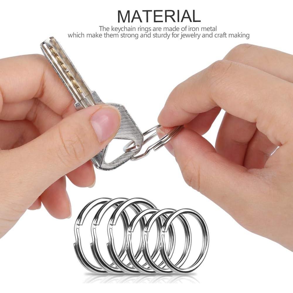 Anillos de Llave Divididos Fandamei 200 Piezas 25mm y 28mm