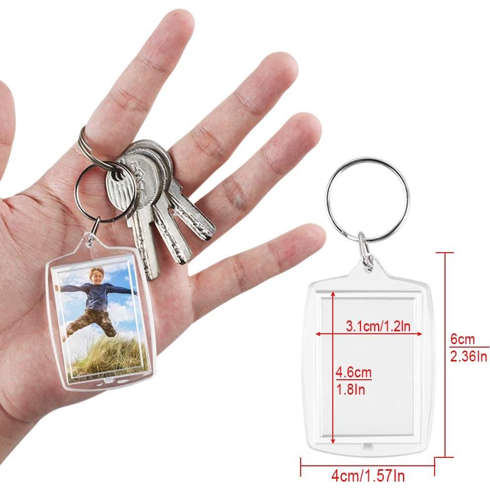 30 Llaveros Personalizados Kulannder Acrílico 4x6 cm