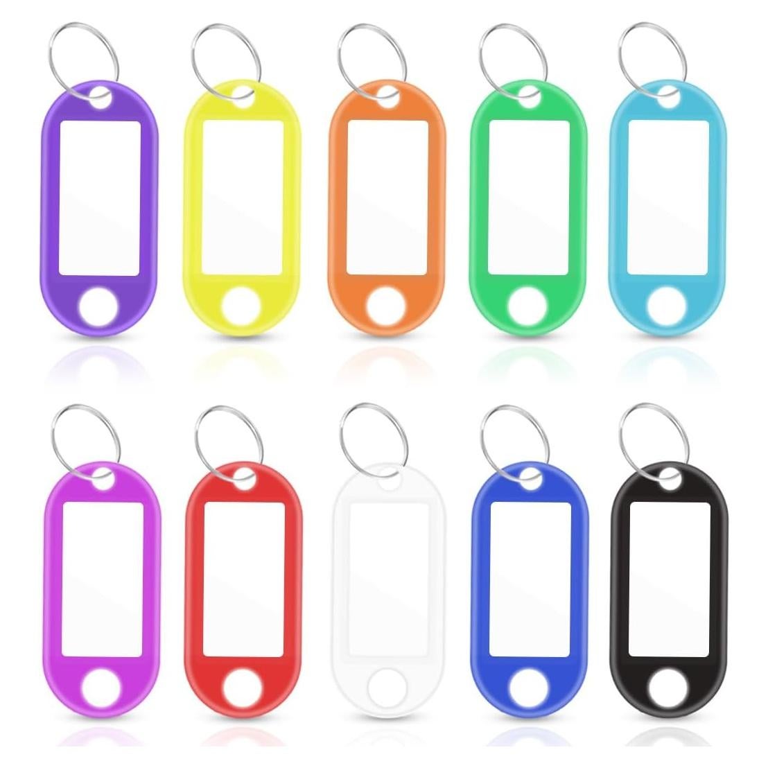 Paquete de 50 Etiquetas de Plástico para Llaves TTSAM - 10 Colores