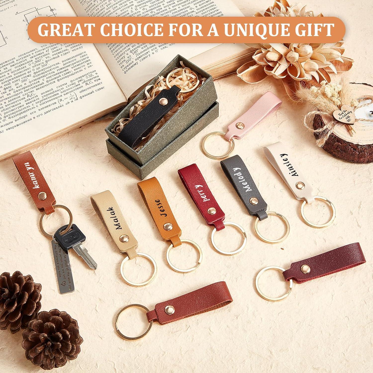 100 Llaveros de Cuero PU Multicolor Wavyknot 9.4x1.8cm