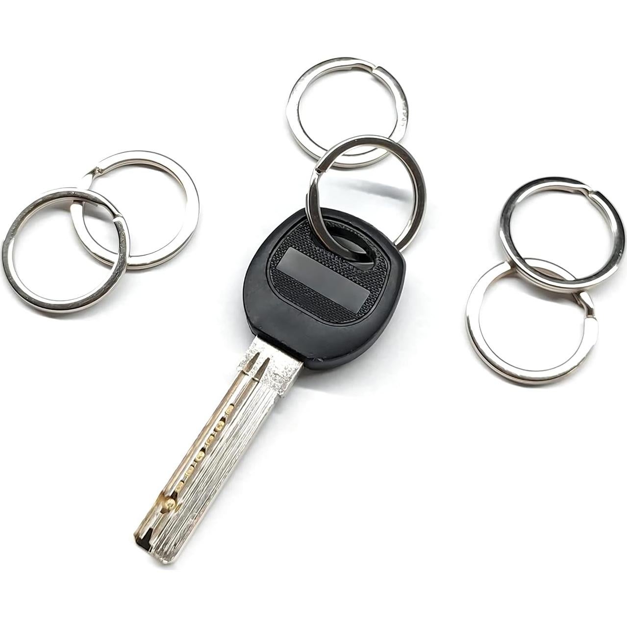 Anillos de Llave Planos de Metal 20mm - 50 Unidades