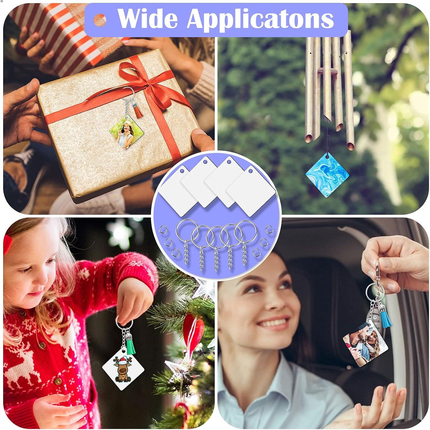 Kit de 80 Piezas Blanks para Llaveros Modacraft Sublimación