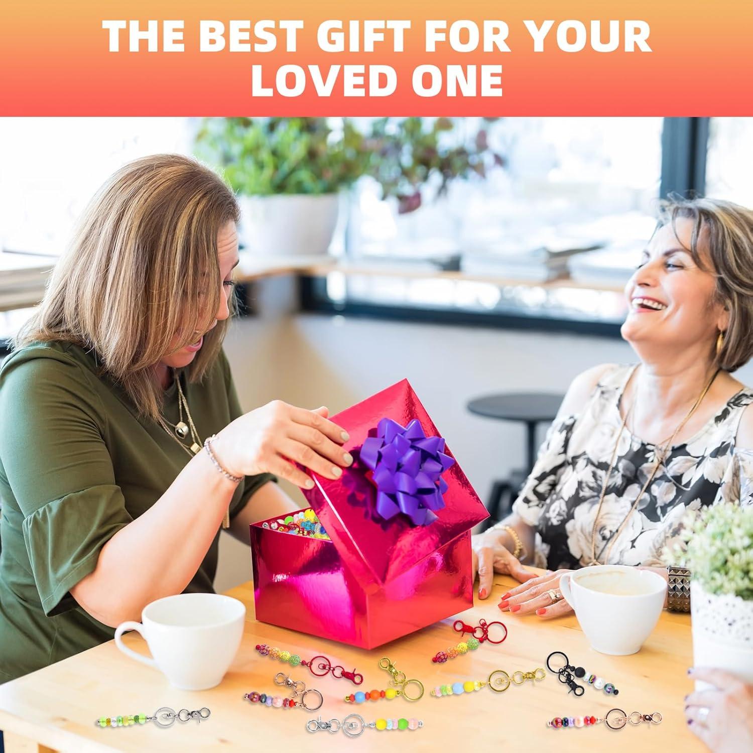 Kit 24 Pcs Llaveros DIY Metal Coloridos + 12 Bolsas