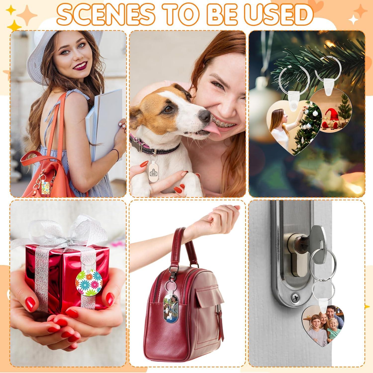 300 Llantas de Sublimación Guiqulai MDF Doble Cara 4 Estilos