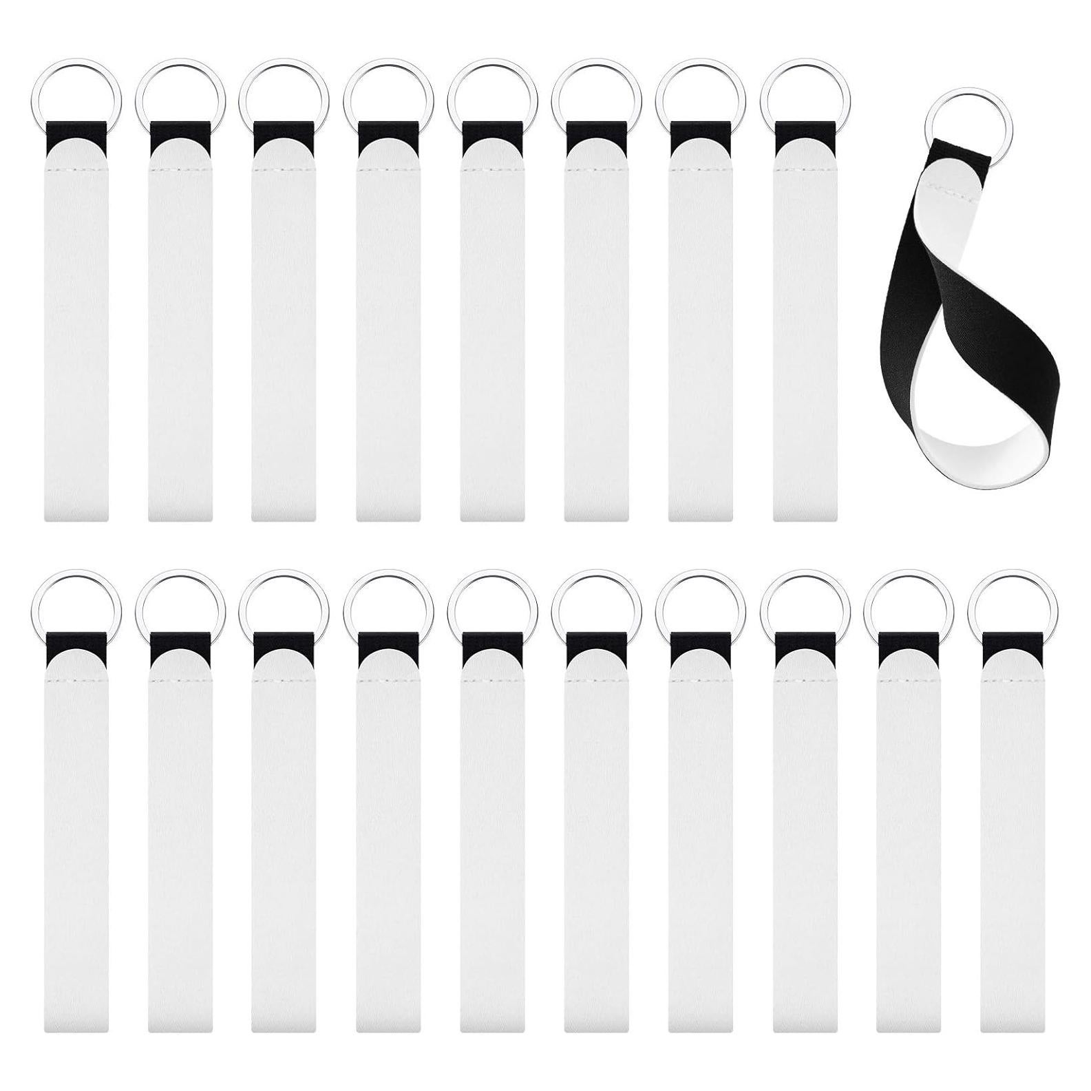 Llaveros en Blanco para Sublimación WILLBOND 20 Piezas Neopreno