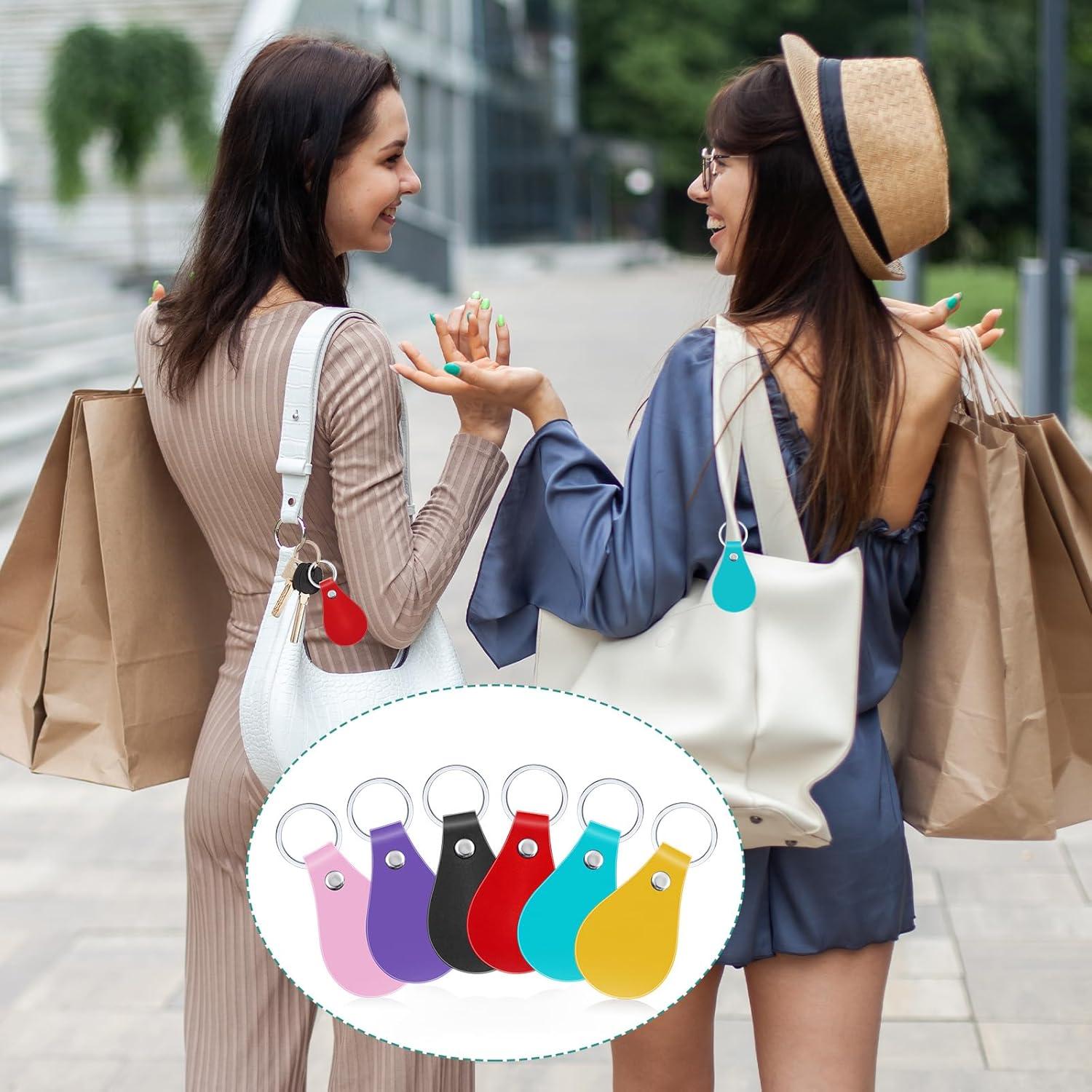 Kit de Llavero de Cuero PU Taiyin 30 Pcs 6 Colores DIY