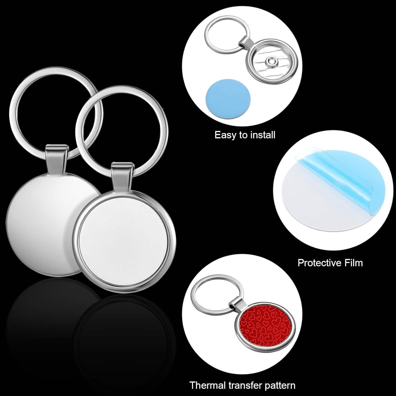 Llavero de Sublimación Chuangdi 12 Piezas Metal Personalizable