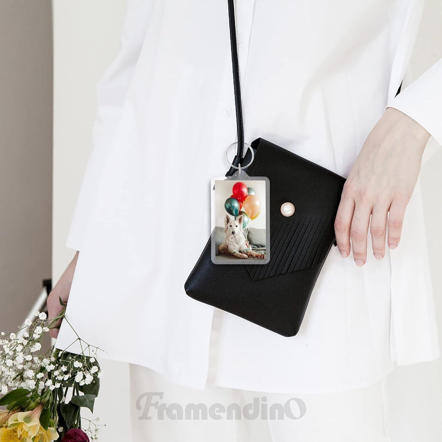 Paquete de 24 Llaveros Acrílicos Framendino 5x7.6 cm