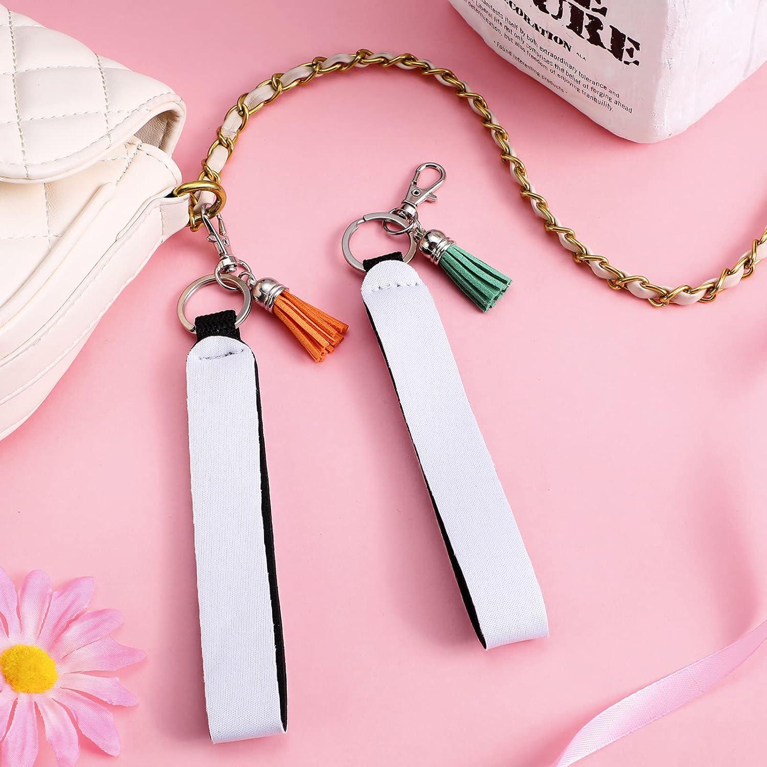 Conjunto de Llaveros de Neopreno Hicarer 60 Pcs DIY Sublimación