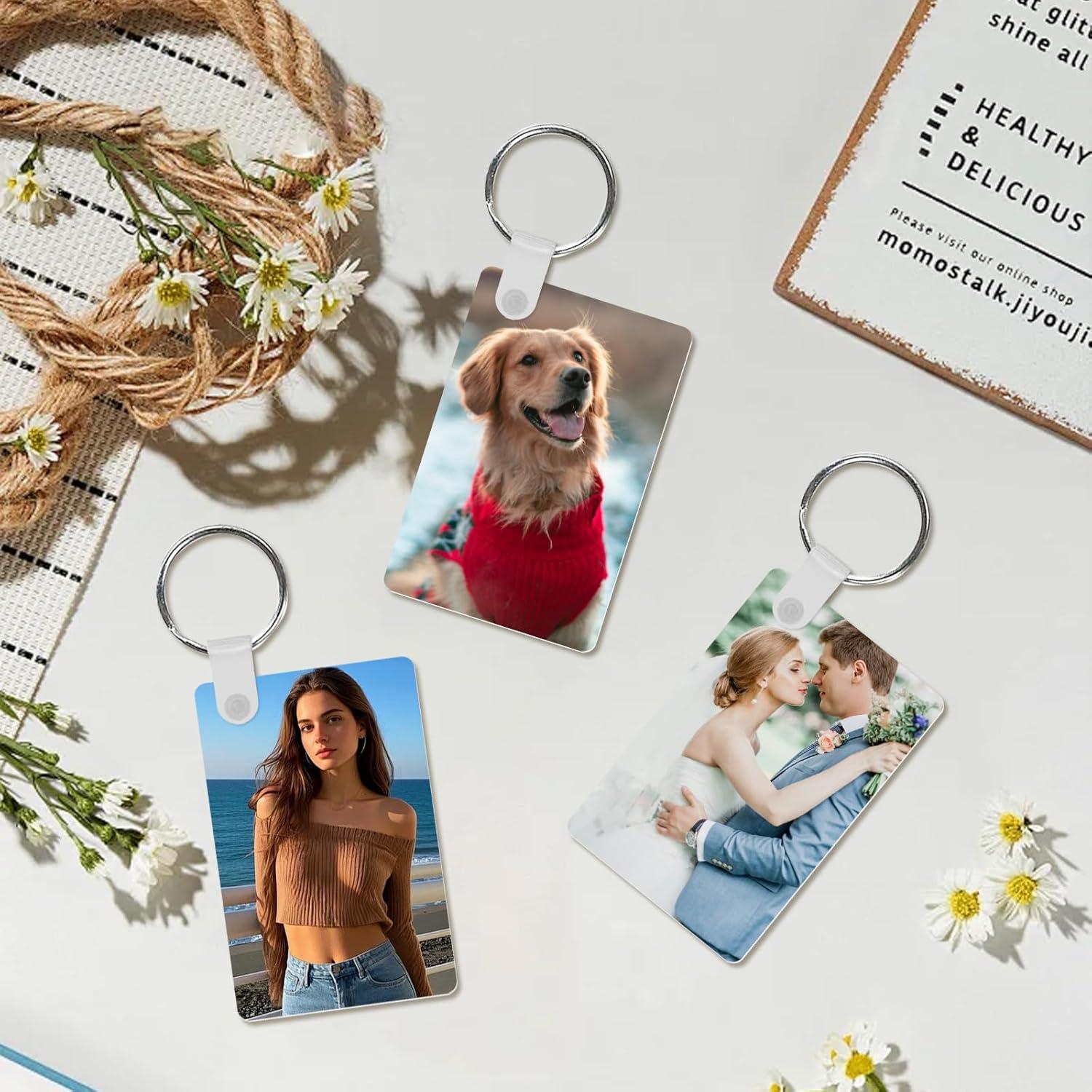 165 Piezas Llaveros de Metal para Sublimación ToBeAce 5.58x3.56cm