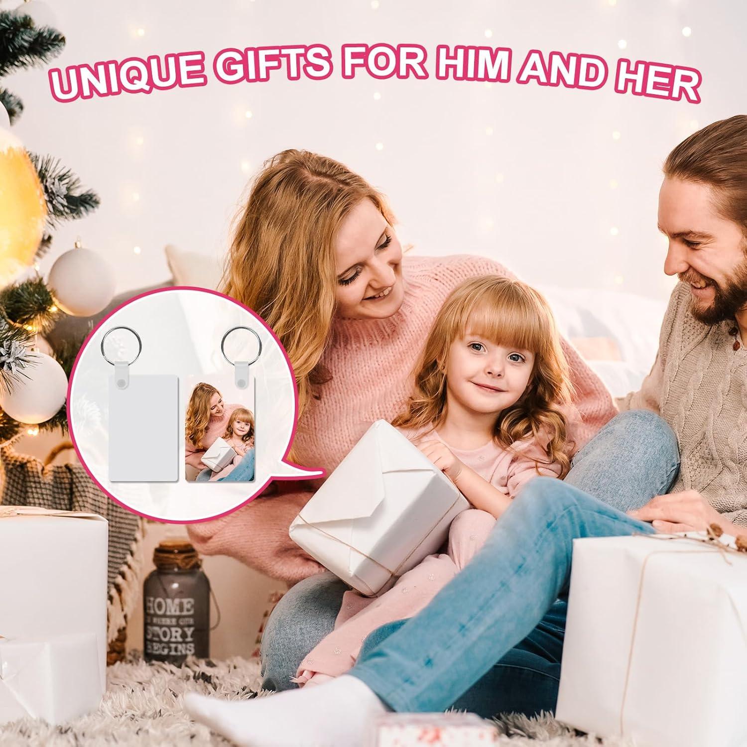 165 Piezas Llaveros de Metal para Sublimación ToBeAce 5.58x3.56cm