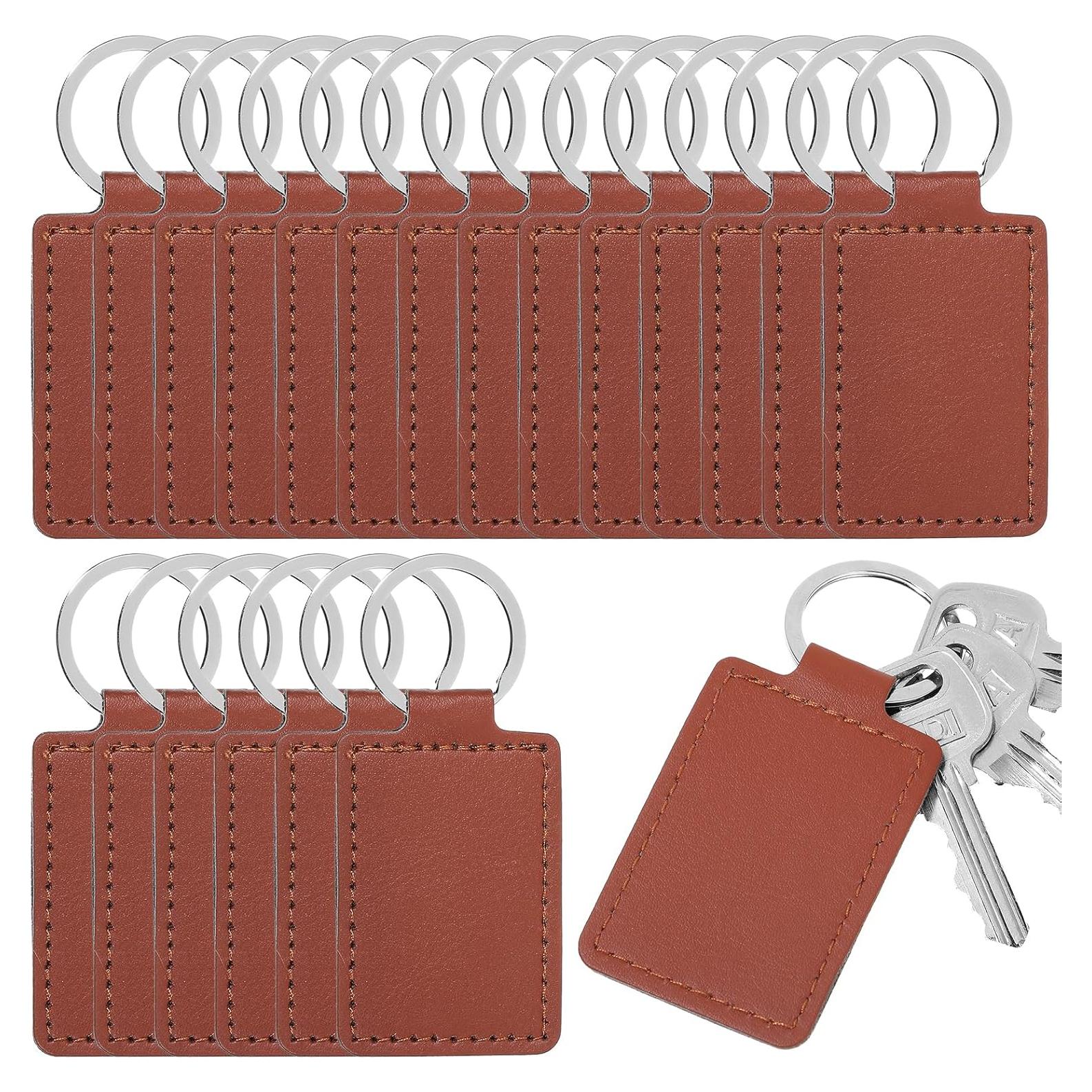 Kit de 10 Llaveros de Coche de Cuero PU Universales