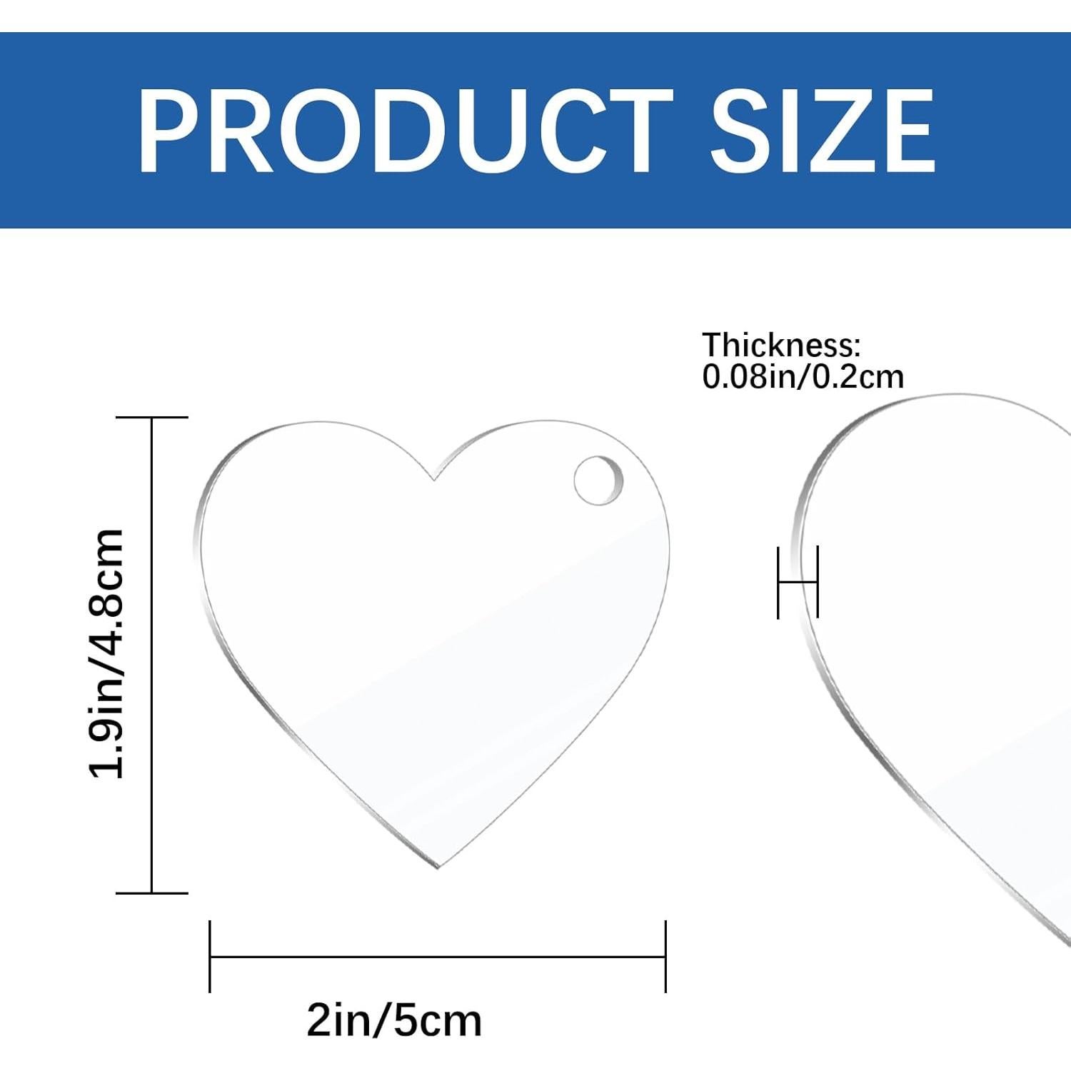 Juego de Llavero Acrílico para Sublimación 180 Piezas DIY