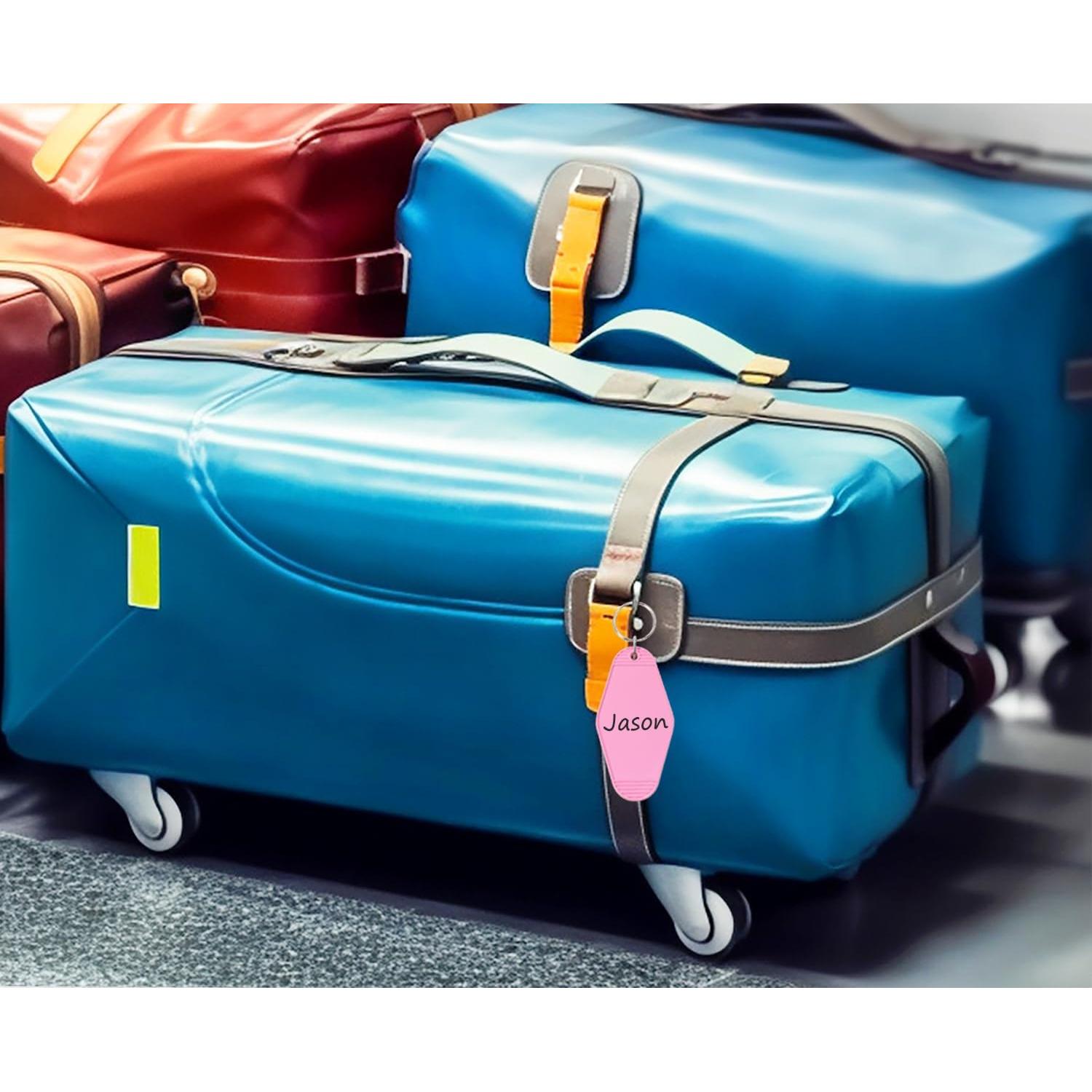 8 Llavero de Motel Blanco Personalizable 9x4.5cm DIY