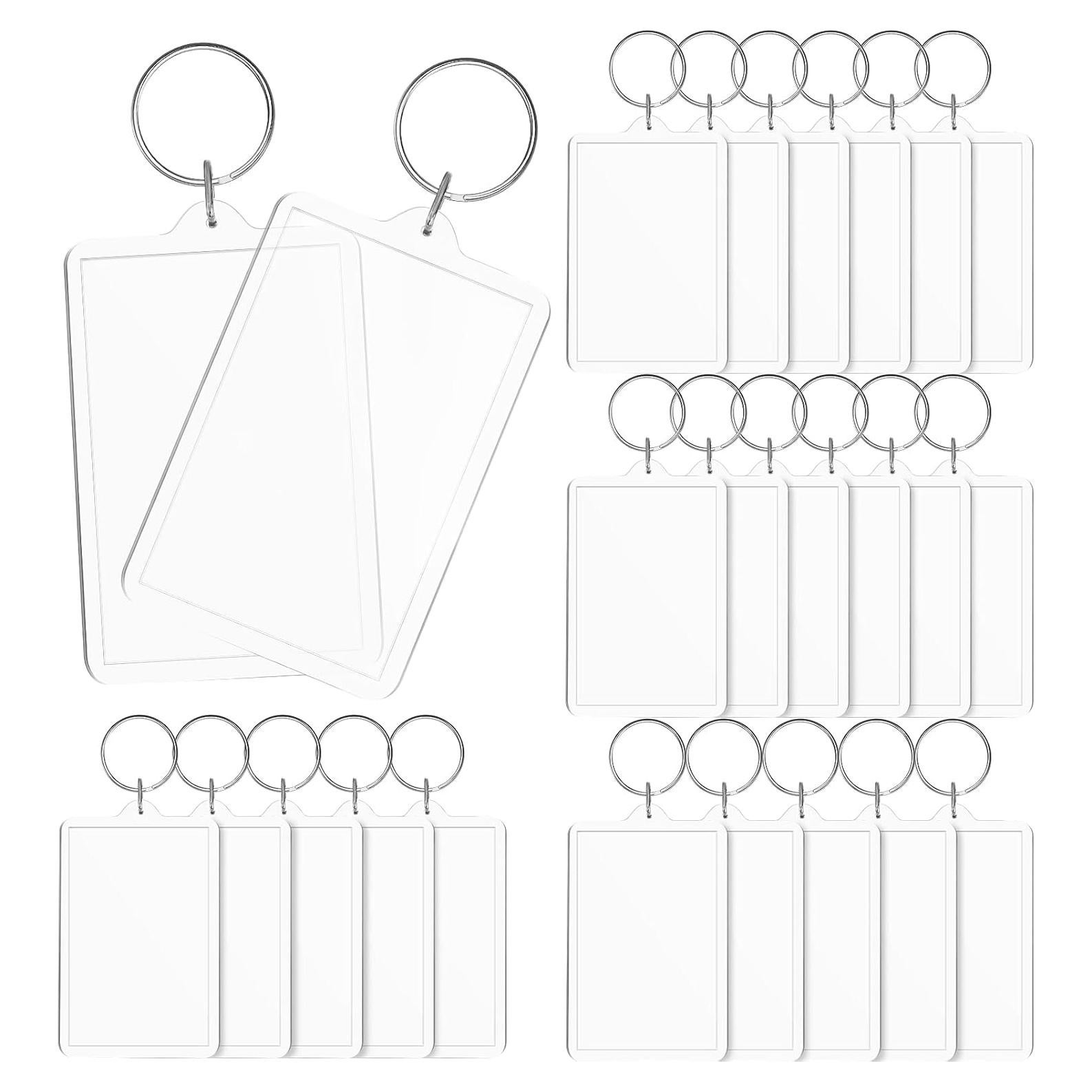 Llave de marco de fotos acrílico Inbagi 12 piezas blanco
