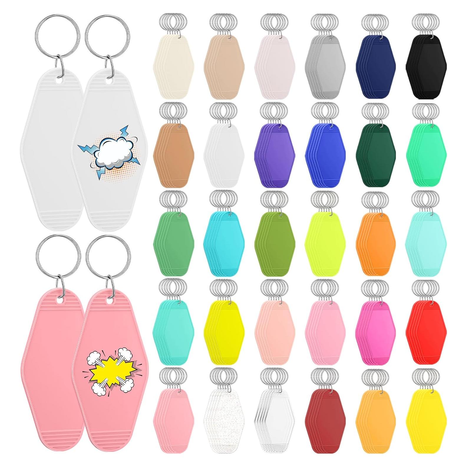 Kigley 150 Piezas Llavero de Motel Blanco para Manualidades