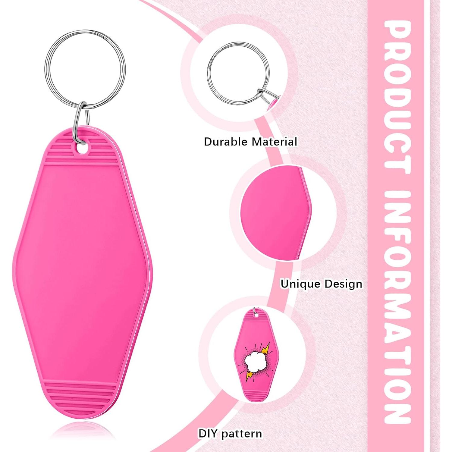 Kigley 150 Piezas Llavero de Motel Blanco para Manualidades