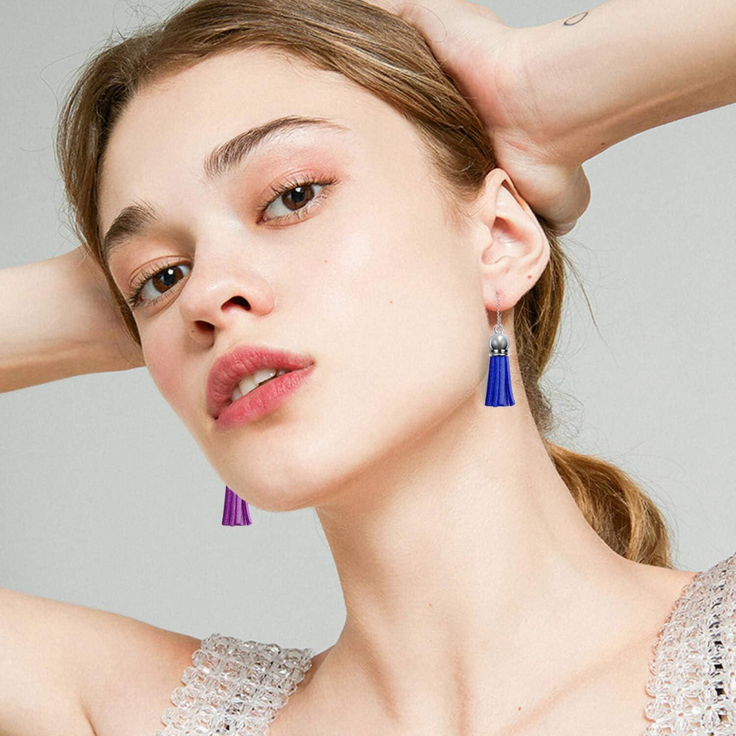 Borlas de Llaveros Cridoz 200 Piezas de Cuero 40 Colores