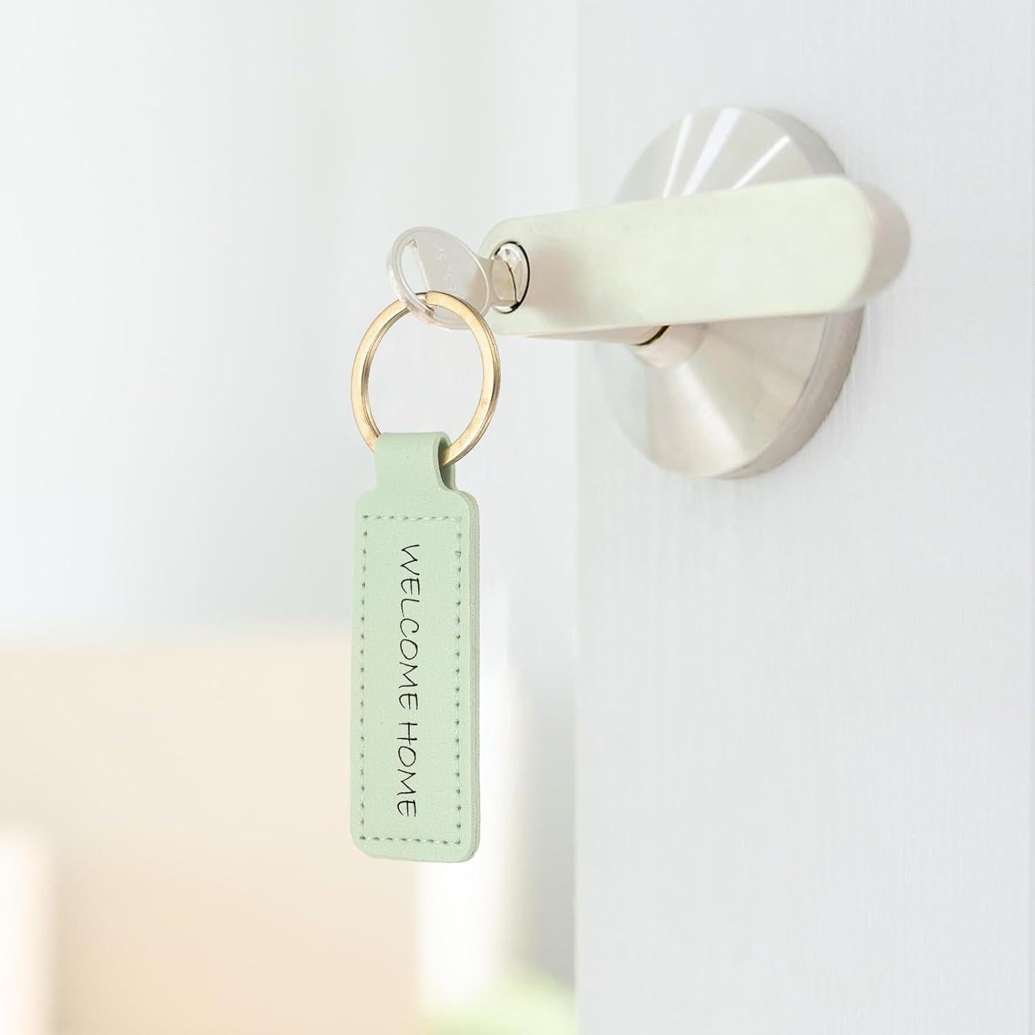 Llaveros de Cuero PU PATIKIL 9pcs 72x24mm Personalizables