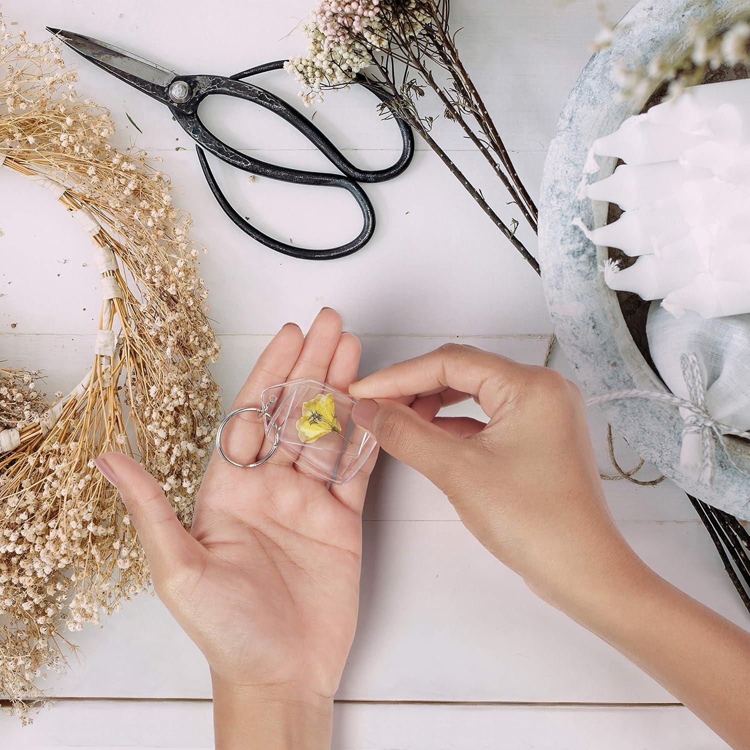 100 Llaveros de Foto Acrílico Kurtzy 5.4x3.4cm Doble Cara