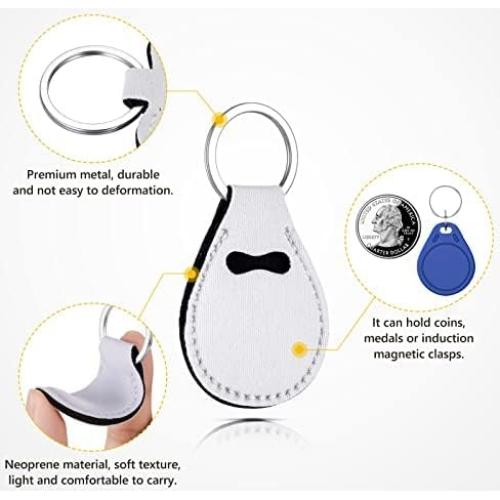 10 Llaveros Monedero Universal Valyria para Mujeres - Blanco