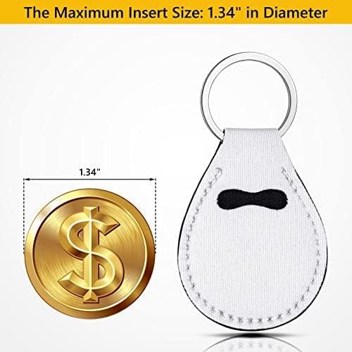 10 Llaveros Monedero Universal Valyria para Mujeres - Blanco