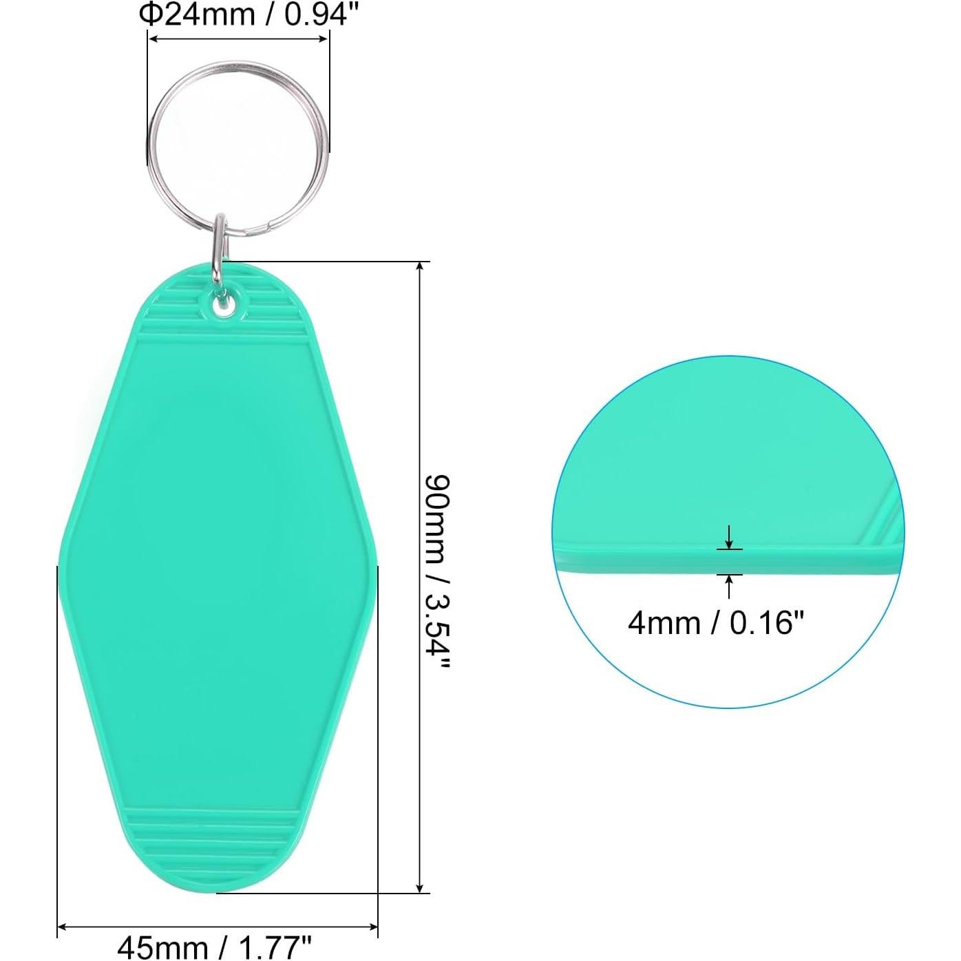 Llavero Vintage PATIKIL en Blanco Personalizable 90x45mm