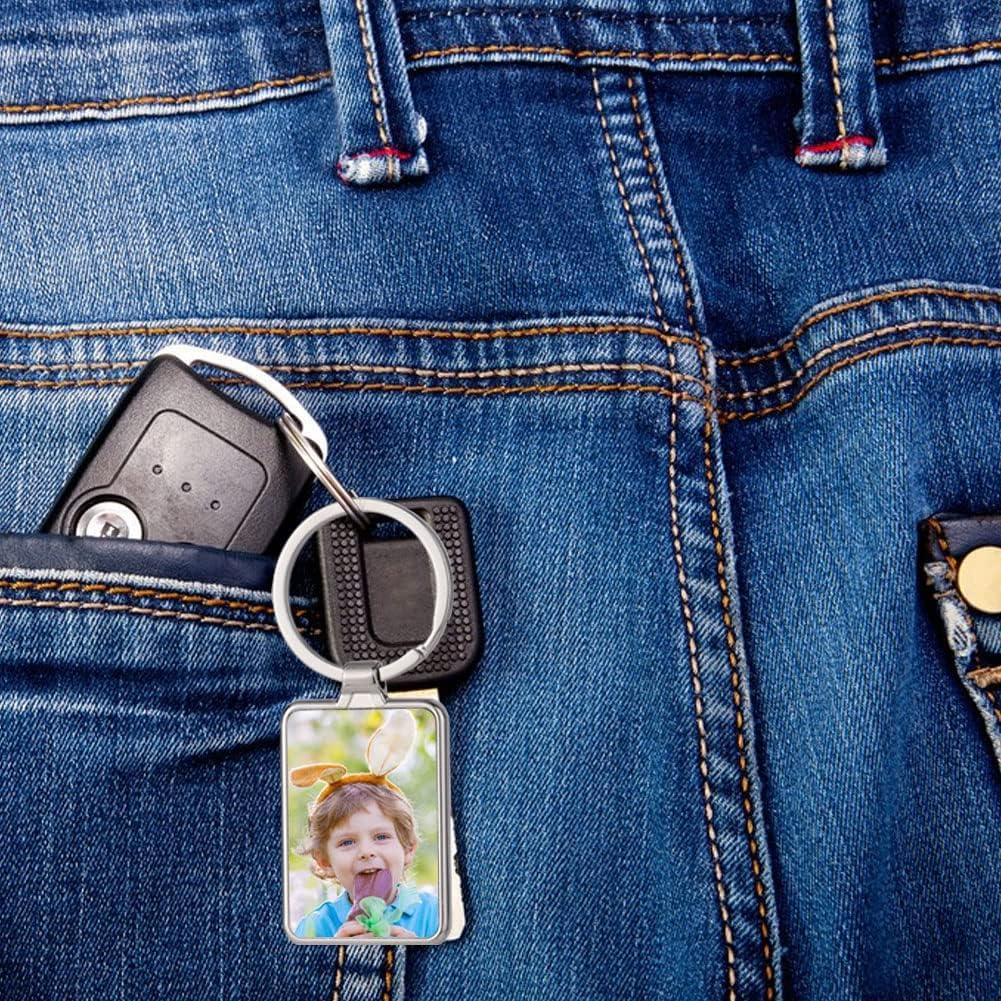 10 Llaveros en Blanco de Sublimación Metal Zhuoyao DIY